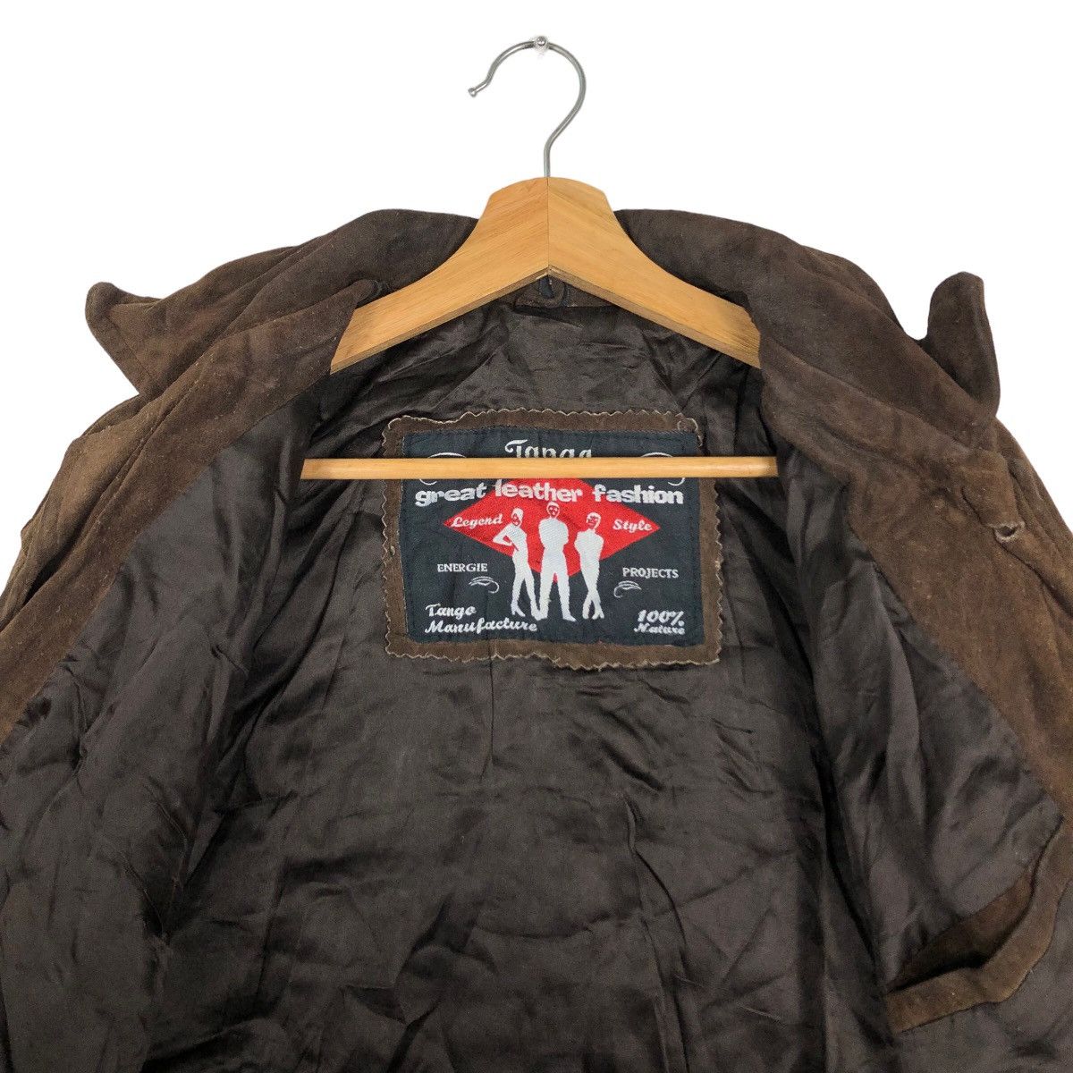 Genuine Leather 🔥Vintage 90’s Bomber Genuine Leather Jacket Tango Great Size US S / EU 44-46 / 1 - 11 Thumbnail