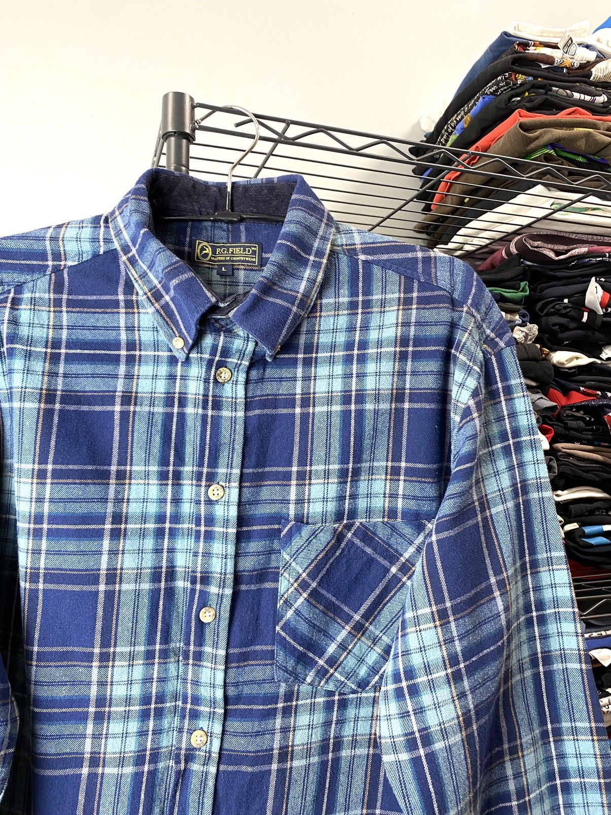 Vintage 🥶 Vintage Flannel Plaid Shirt Checkered Travis Scott Style Size US L / EU 52-54 / 3 - 2 Thumbnail