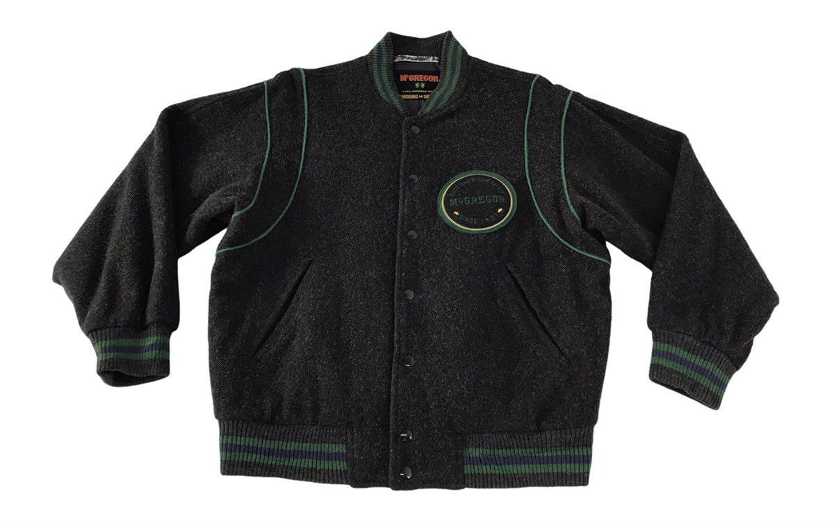 McGregor × Vintage Vintage McGregor Varsity Jacket Wool Big Logo Snap Button Size US L / EU 52-54 / 3 - 1 Thumbnail