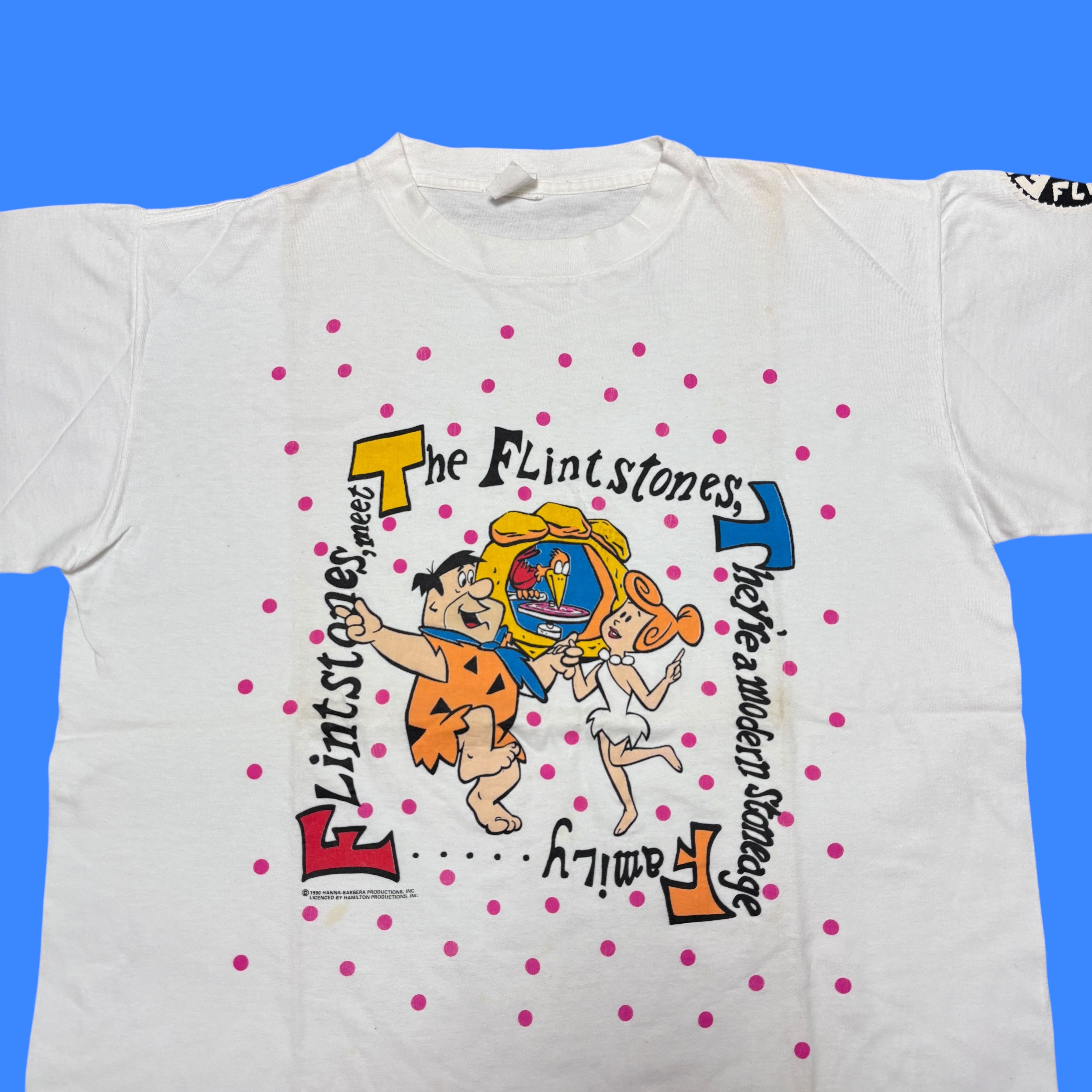 Cartoon Network × Vintage Vintage Flintstones Shirt 90s Single Stitch Cartoon Size US L / EU 52-54 / 3 - 2 Thumbnail