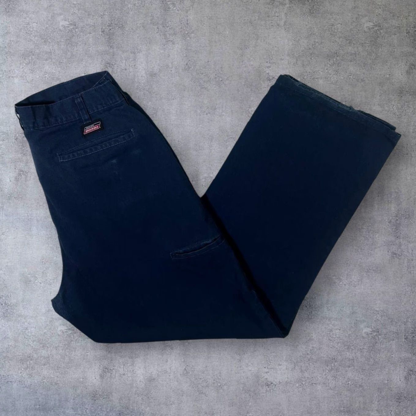 Dickies Dickies Navy Blue Straight Leg Skater Workwear Cargo Chino Trousers 34 x 32 Mens прем Size US 34 / EU 50 - 2 Thumbnail