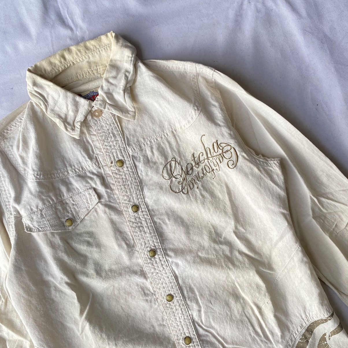 If Six Was Nine × Japanese Brand × Le Grande Bleu (L.G.B.) Japanese GOA Style Gotcha California Button Up Shirt Size US S / EU 44-46 / 1 - 5 Thumbnail