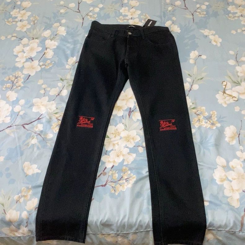 Raf simons 19AW Jeans Butterfly Embroidery