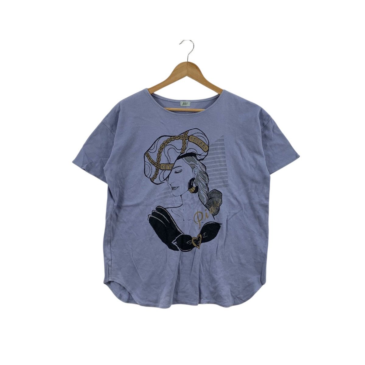 Vintage Vintage NANE PIAS PARIS High Couture Artwork Tee Shirt Top Size M / US 6-8 / IT 42-44 - 1 Thumbnail