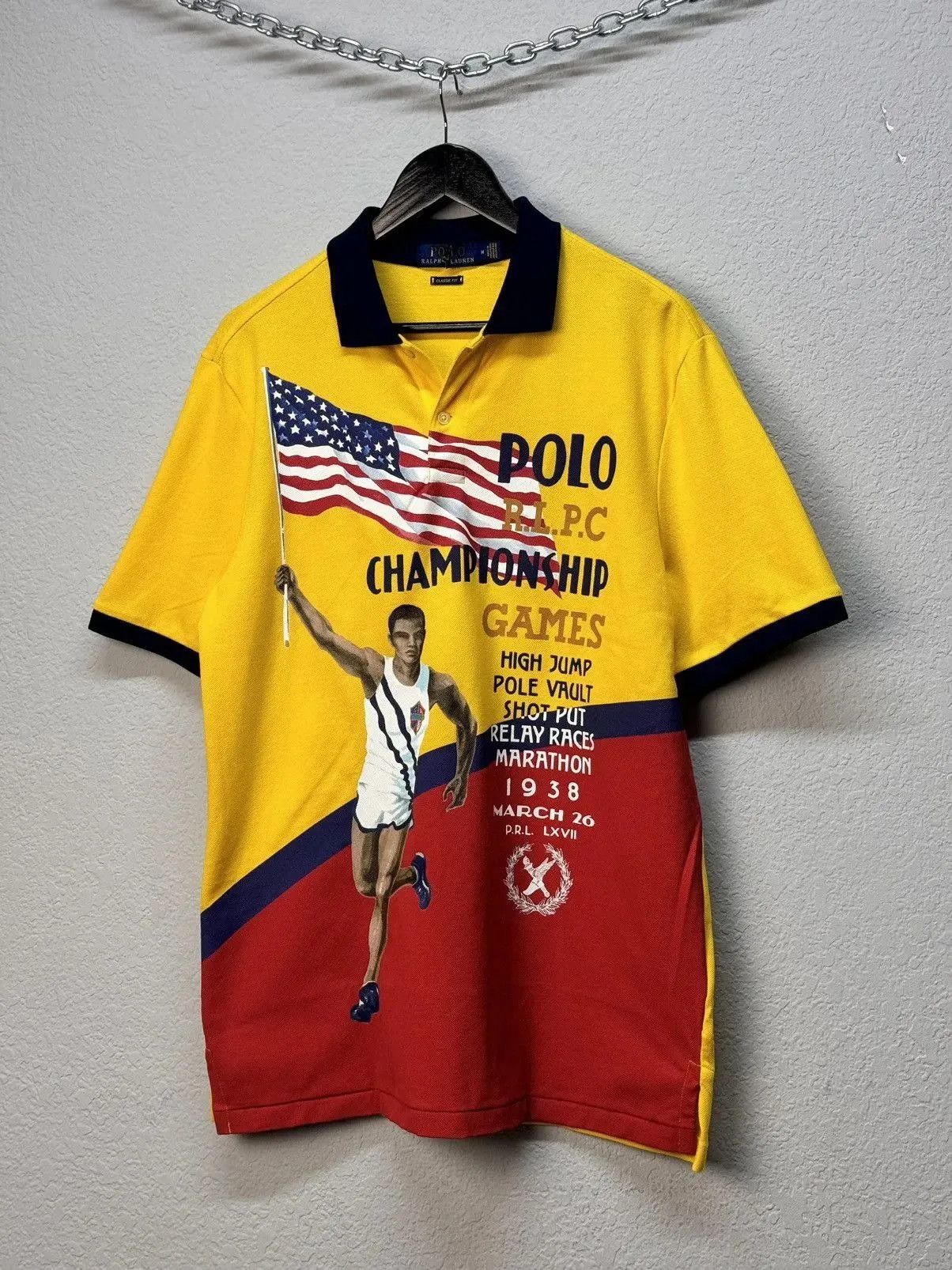 Vintage Polo Ralph Lauren Championship Big Logo Polo T-Shirt Size US M / EU 48-50 / 2 - 2 Thumbnail