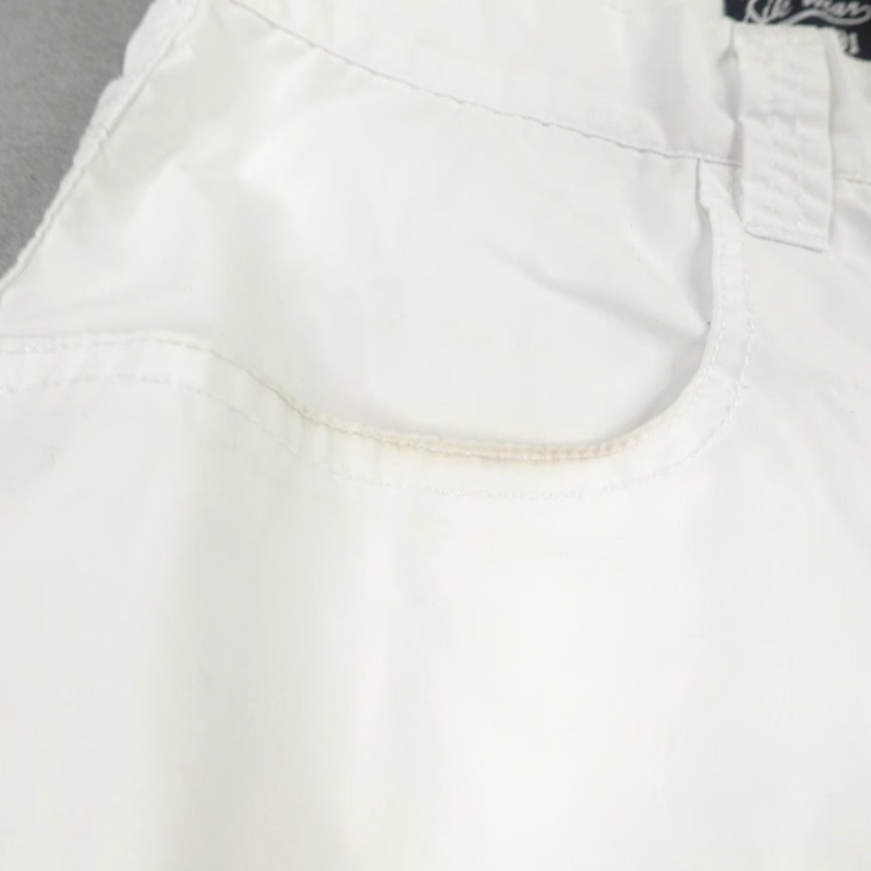 Vintage VINTAGE Kikwear Men's Cargo Pants 28 Waist White Cotton Nylon Baggy Rave Grunge Casual Size US 28 / EU 44 - 4 Thumbnail
