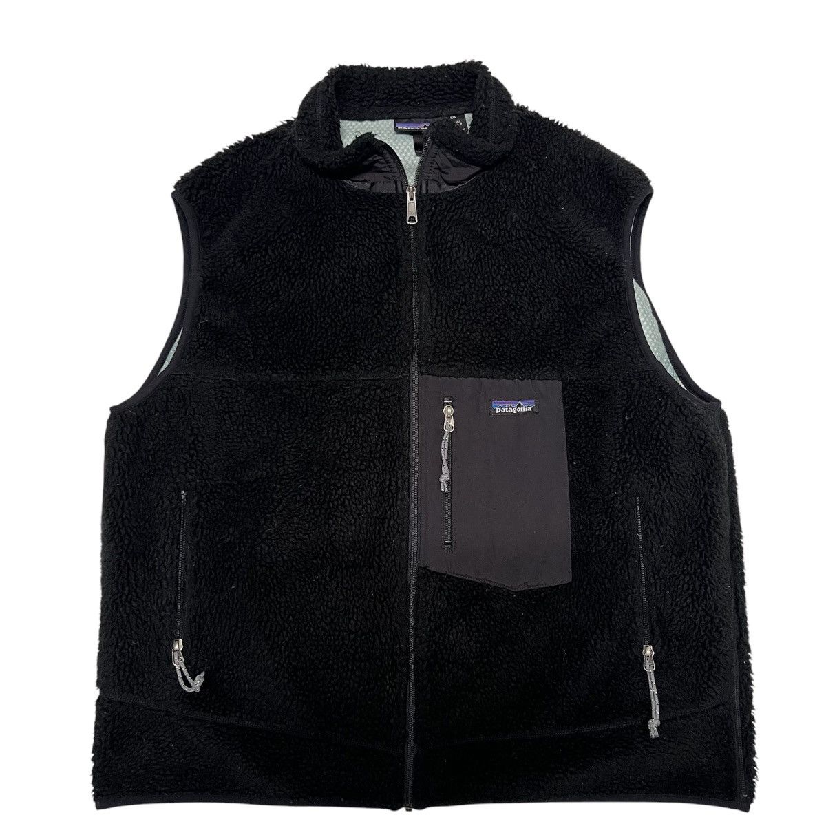Patagonia Vintage 1990s Black Patagonia Retro X Deep Pile Sherpa Vest Size US XXL / EU 58 / 5 - 1 Thumbnail