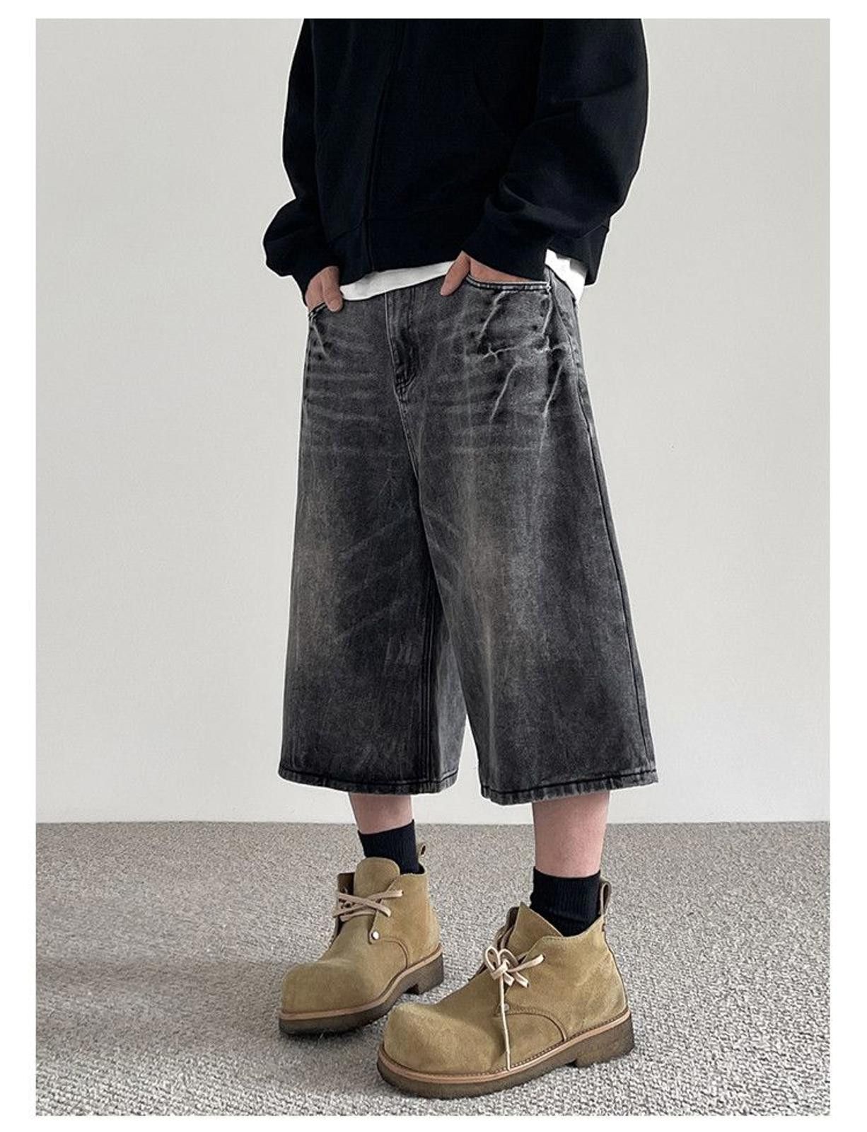 Other Washed Loose Wide Leg Shorts / Jorts Size US 33 - 4 Thumbnail