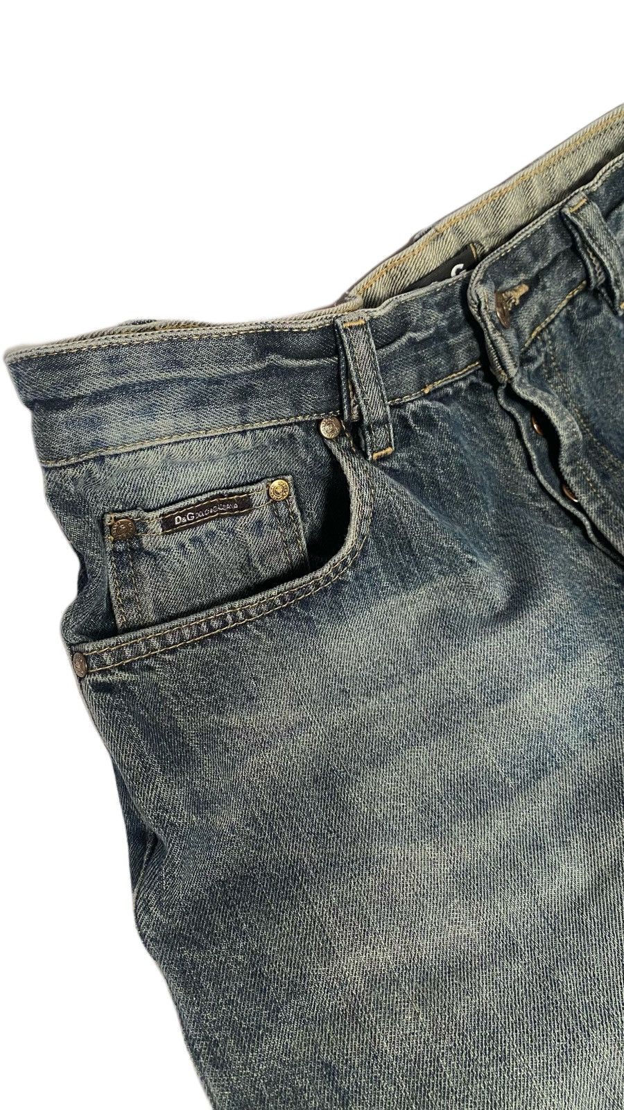 Arts & Science × Dolce & Gabbana × Vintage 2000s Dolce&Gabbana Patchwork Denim Size 25" / US 0 / IT 36 - 5 Thumbnail