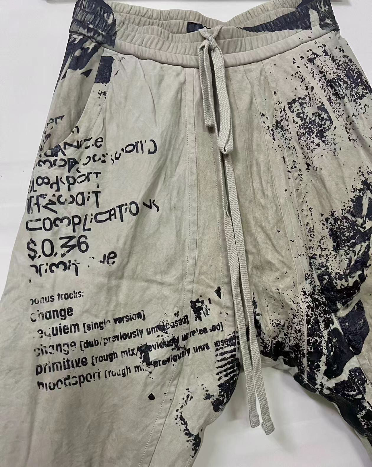 Julius Julius_7 frosted leather loose crotch seven quarter pants Size US 31 - 5 Thumbnail