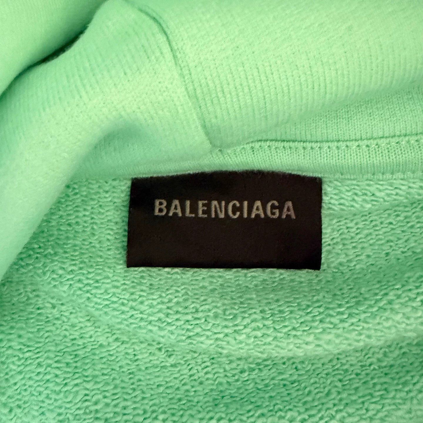 Balenciaga Balenciaga Mint Green Logo Hoodie S Size US S / EU 44-46 / 1 - 3 Thumbnail