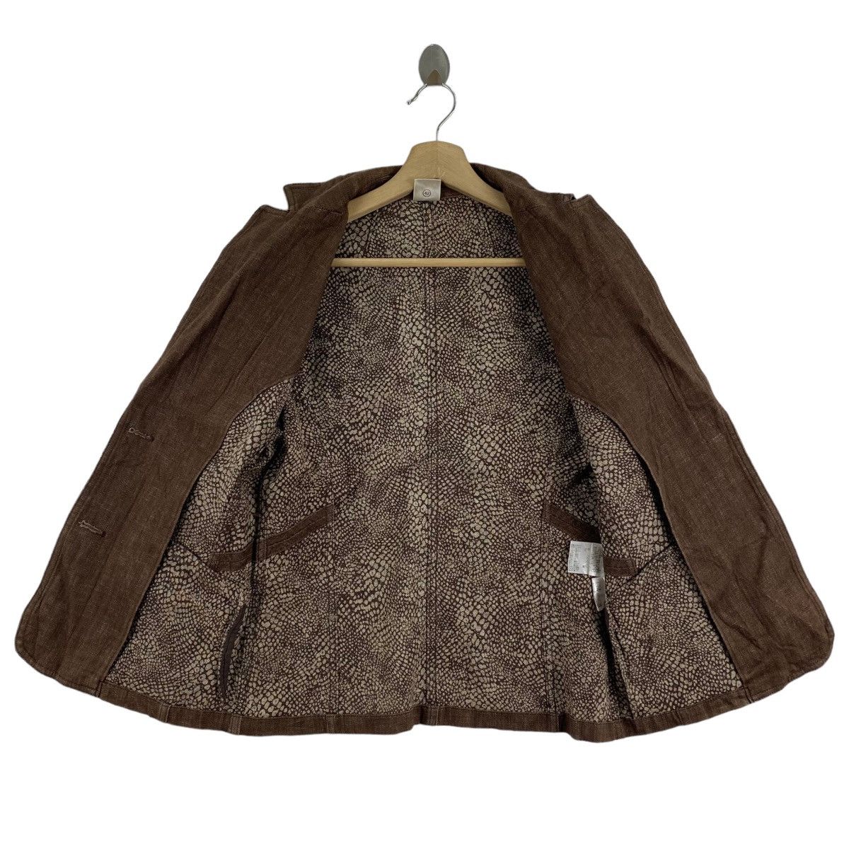 Other K Of KRIZIA Italian Designer Brown Denim Jeans Jacket Size S / US 4 / IT 40 - 4 Thumbnail
