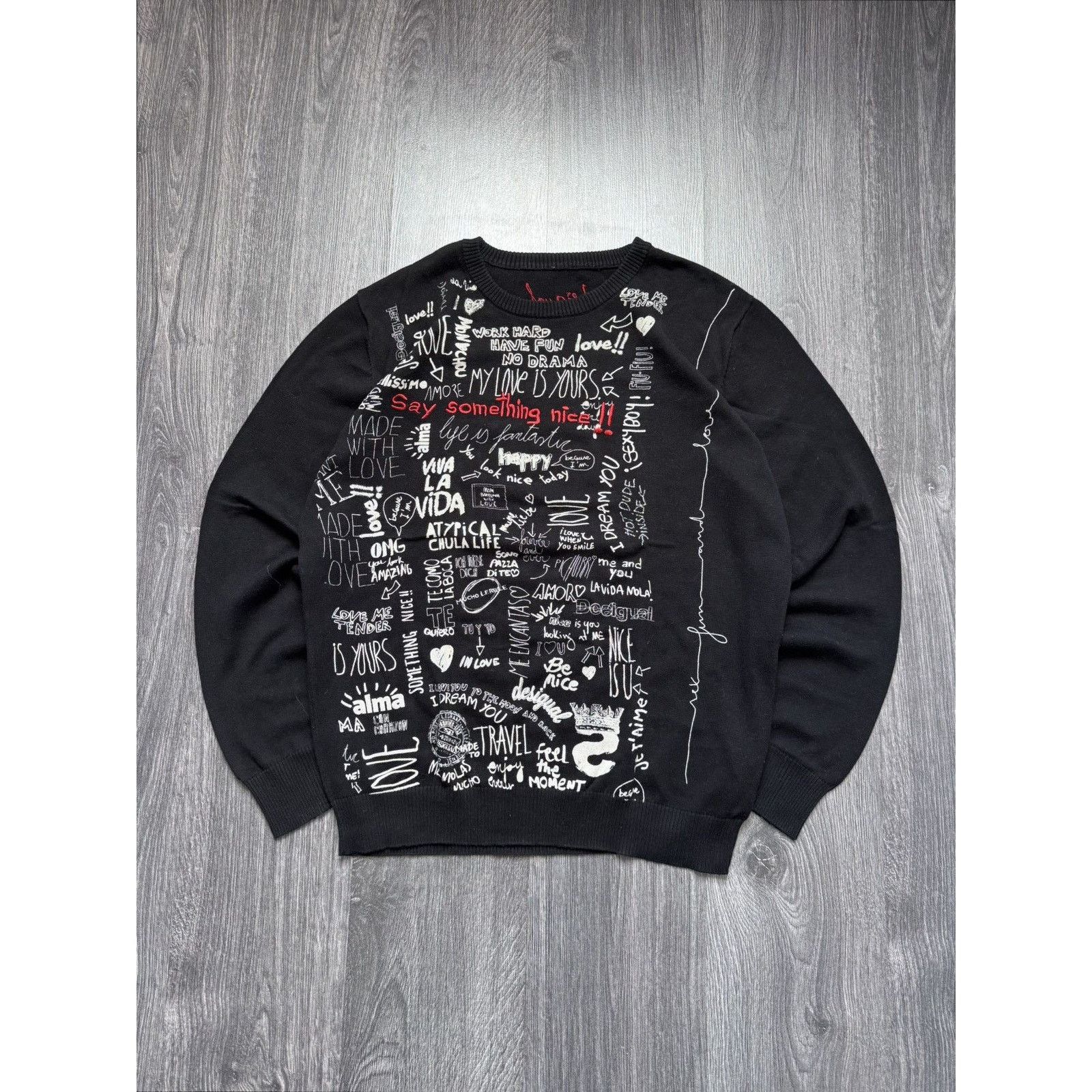 Desigual Vintage Desigual Avantgarde Knit Sweater Japan Style Size US XL / EU 56 / 4 - 1 Thumbnail