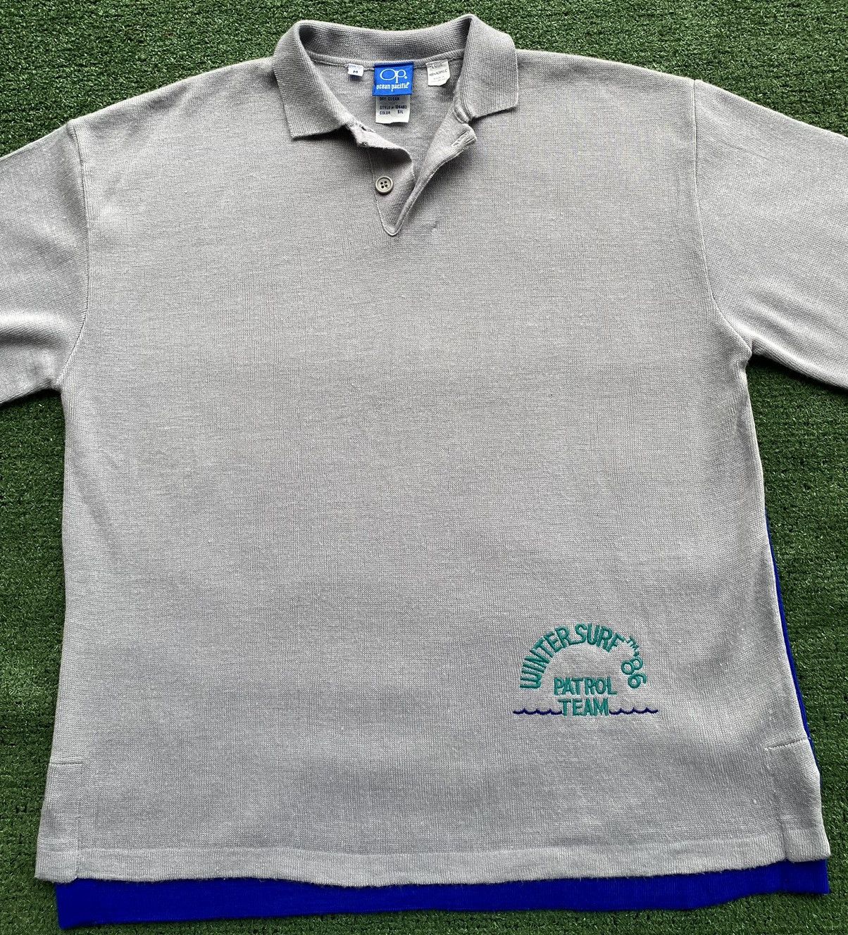 Ocean Pacific VTG 1986 OP Ocean Pacific Winter Surf Patrol Team Shirt Lrg Size US L / EU 52-54 / 3 - 3 Thumbnail