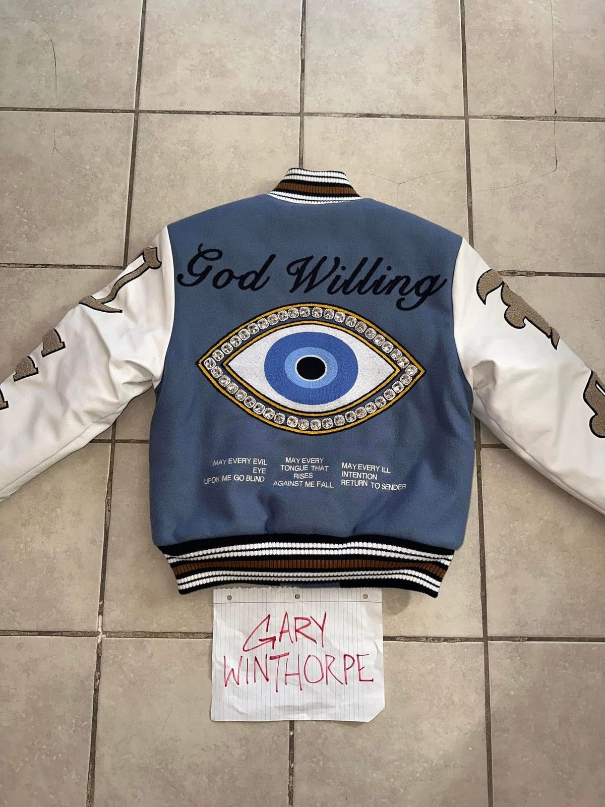 Other God Willing Varsity Jacket Sz S Worn 1x Size US S / EU 44-46 / 1 - 2 Thumbnail