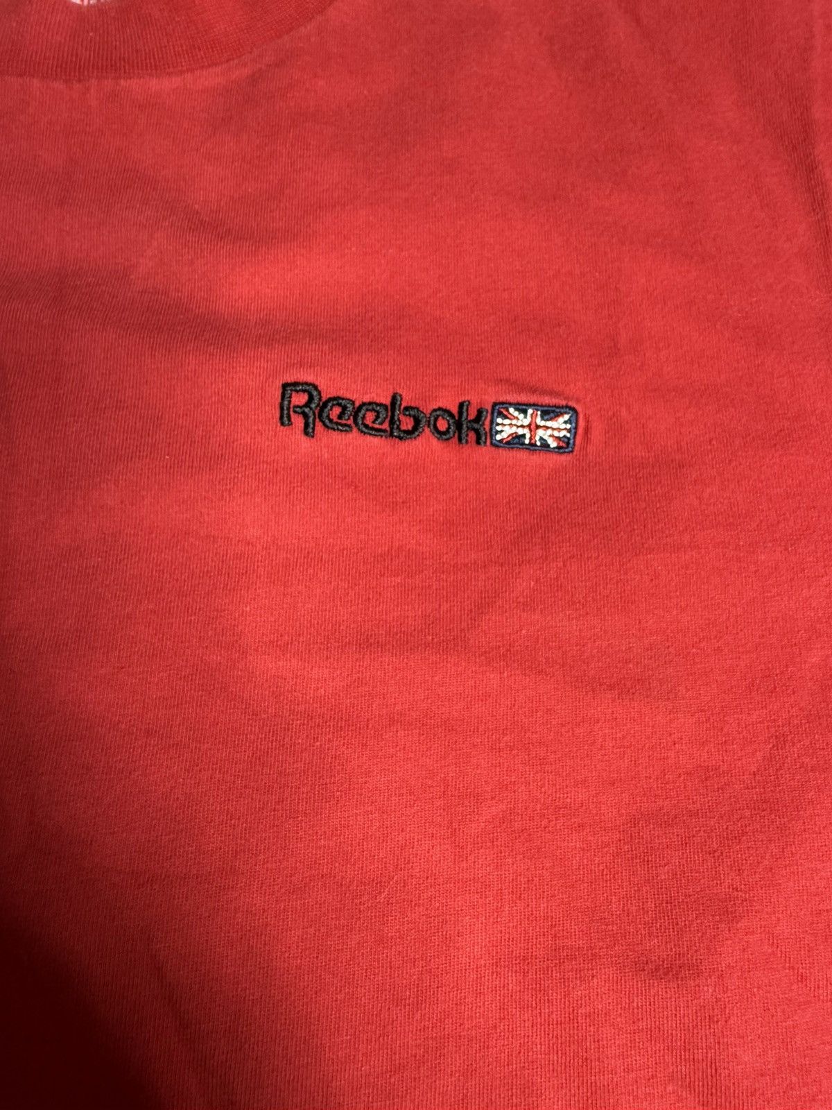 Reebok × Vintage Vintage Reebok Embroidered Logo T-Shirt Red Size XL Size US XL / EU 56 / 4 - 2 Thumbnail