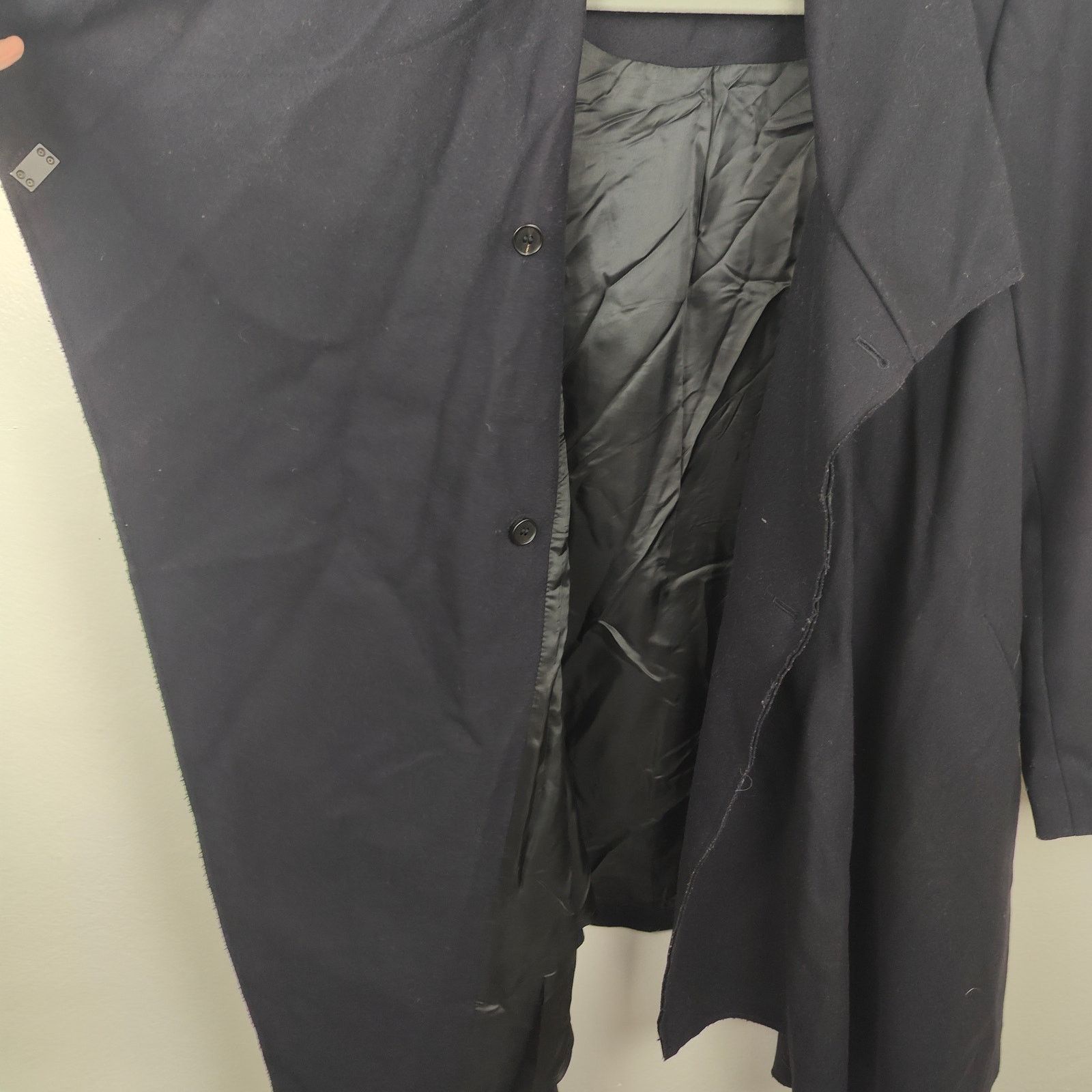 Allsaints AllSaints City Monument Coat Womens 8 Black Wool Blend Size M / US 6-8 / IT 42-44 - 7 Thumbnail