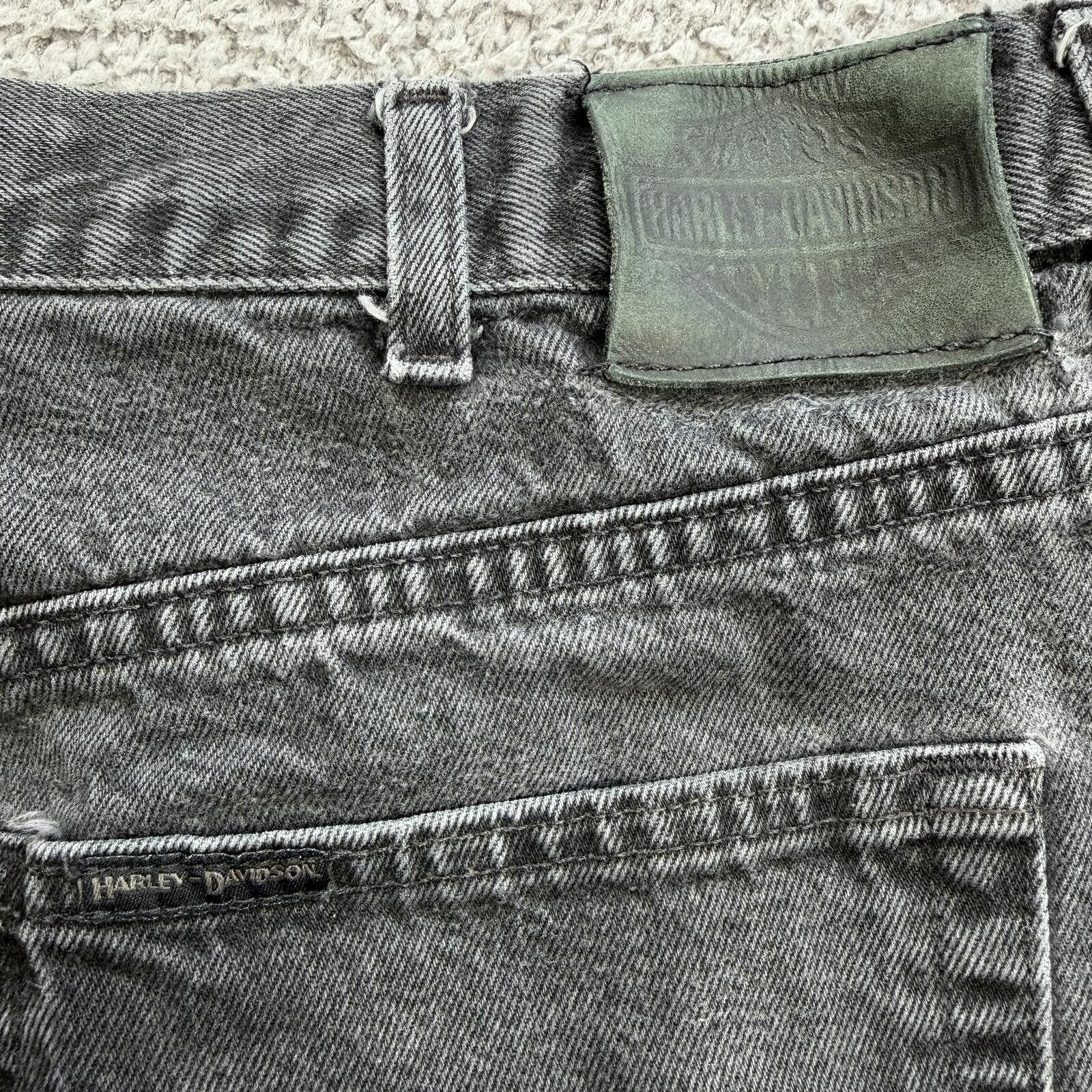 Harley Davidson Vintage Harley Davidson Black Denim Jeans Relaxed Y2K 36x30 Size US 36 / EU 52 - 5 Thumbnail
