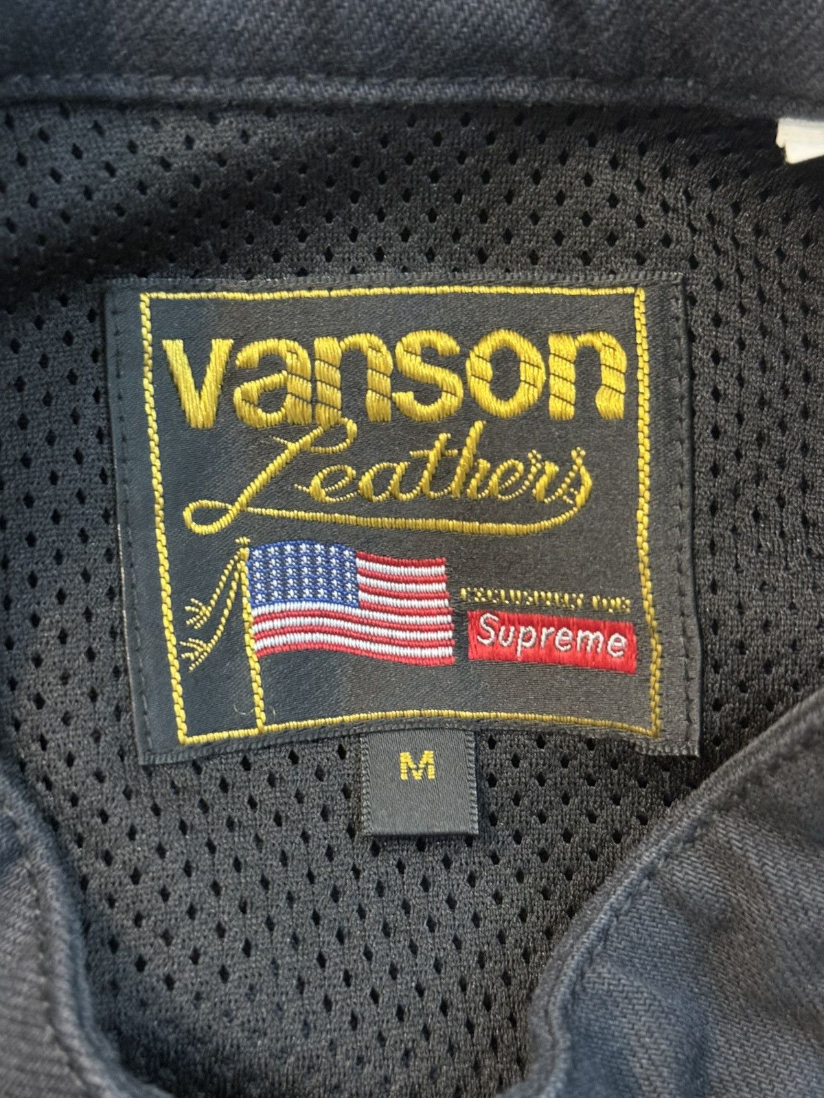 Supreme × Vanson Leathers Supreme Vanson Leathers Cordura Denim Jacket FW 22 Size M Size US M / EU 48-50 / 2 - 11 Thumbnail