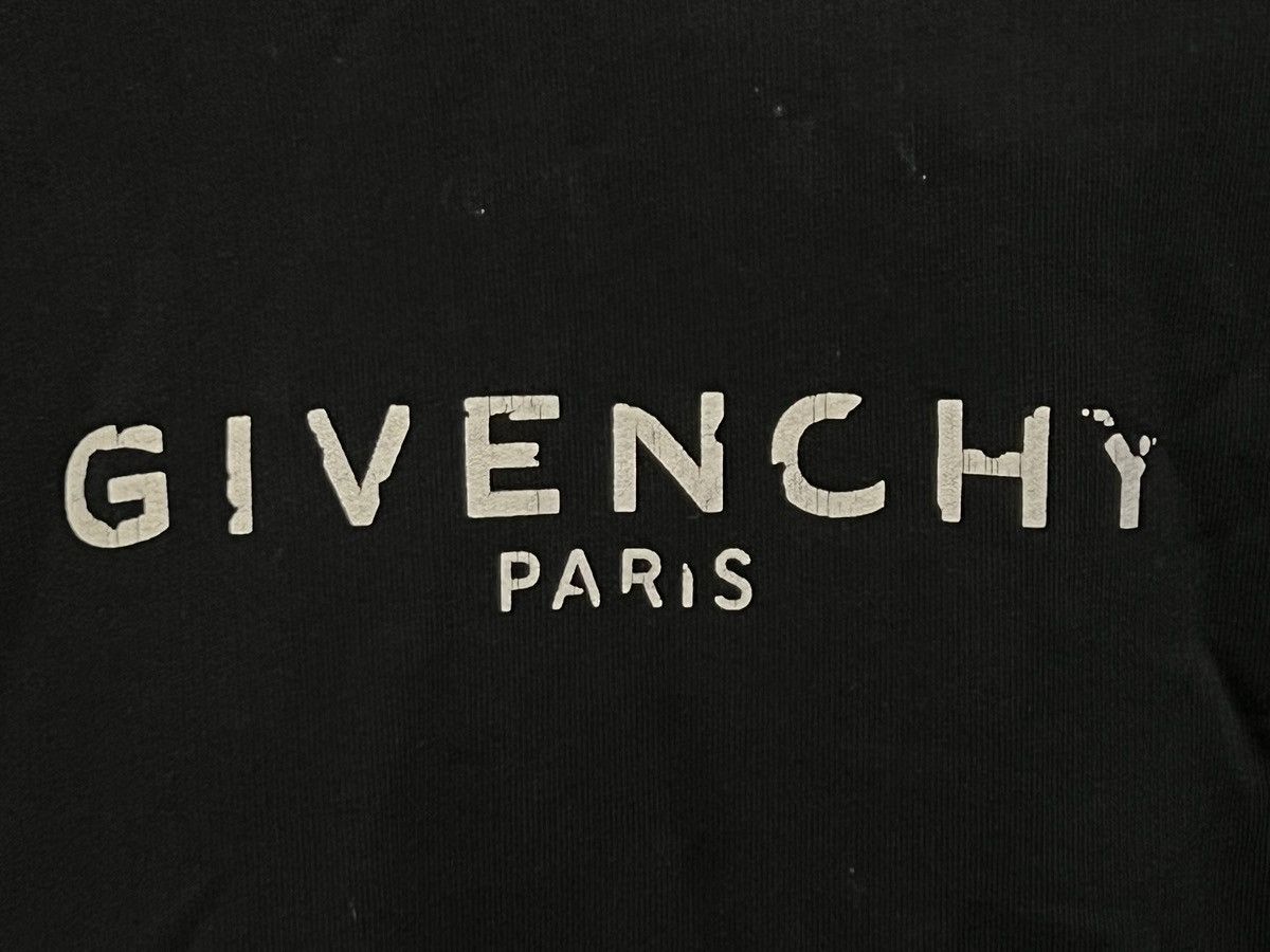 Givenchy Givenchy Destroyed Logo Hoodie Size US XXL / EU 58 / 5 - 2 Thumbnail