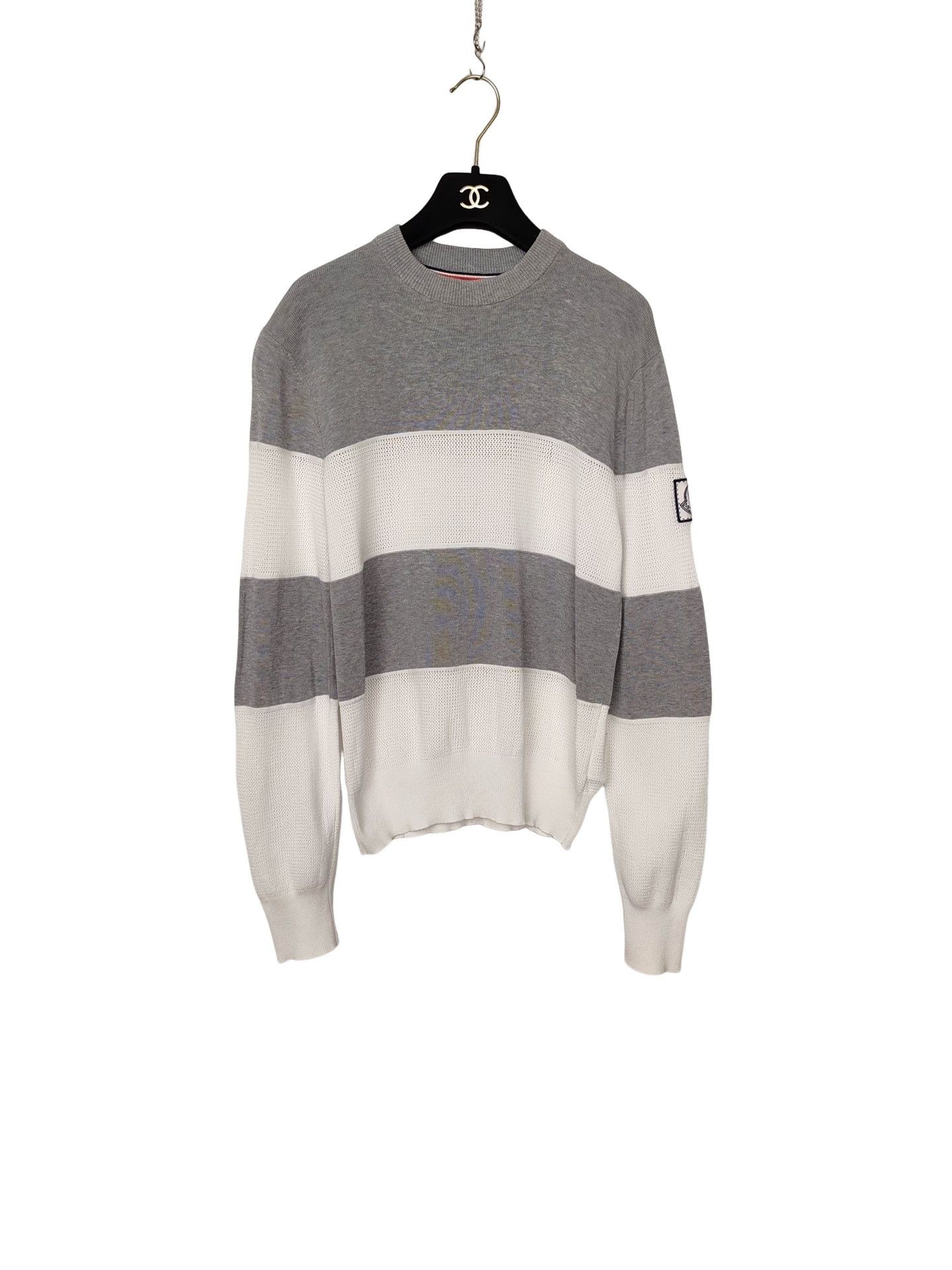 Moncler Moncler Gamme Bleu Striped Sweater Size S Size US S / EU 44-46 / 1 - 1 Thumbnail