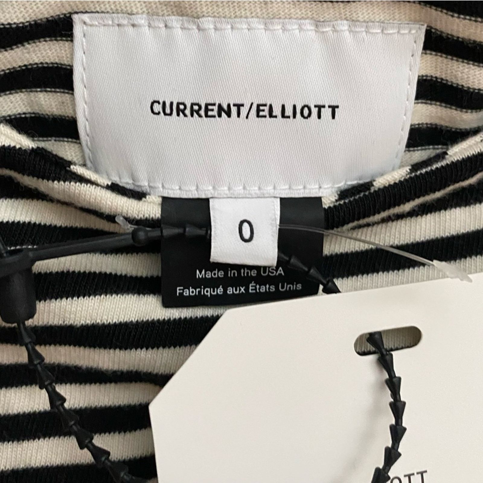 Current/Elliot NWT $138 Current Elliott a The Breton Tee Stripe New 0 XS Size XS / US 0-2 / IT 36-38 - 5 Thumbnail