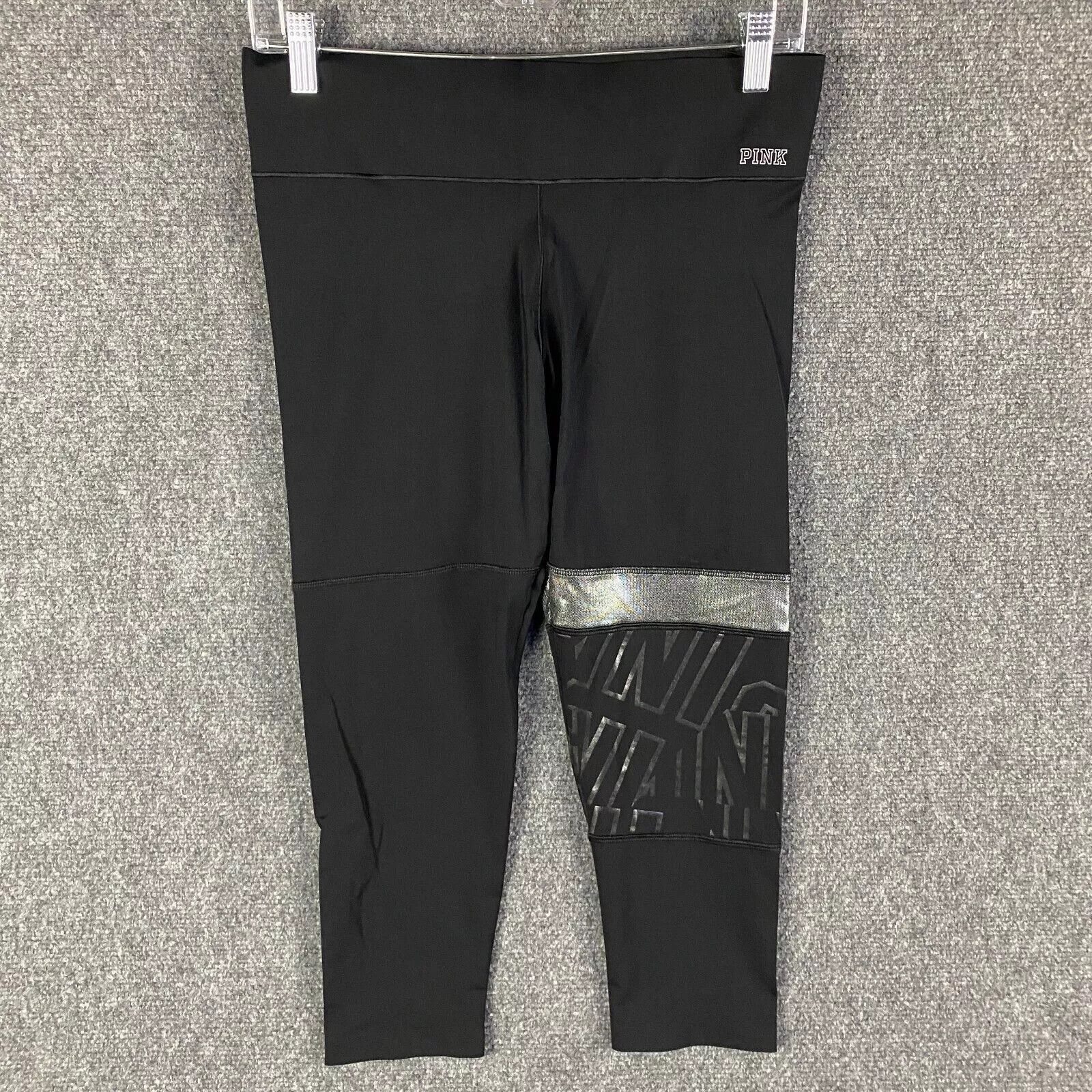 Pink Victoria's Secret PINK Leggings Women's Medium Capri Size 29" - 1 Thumbnail
