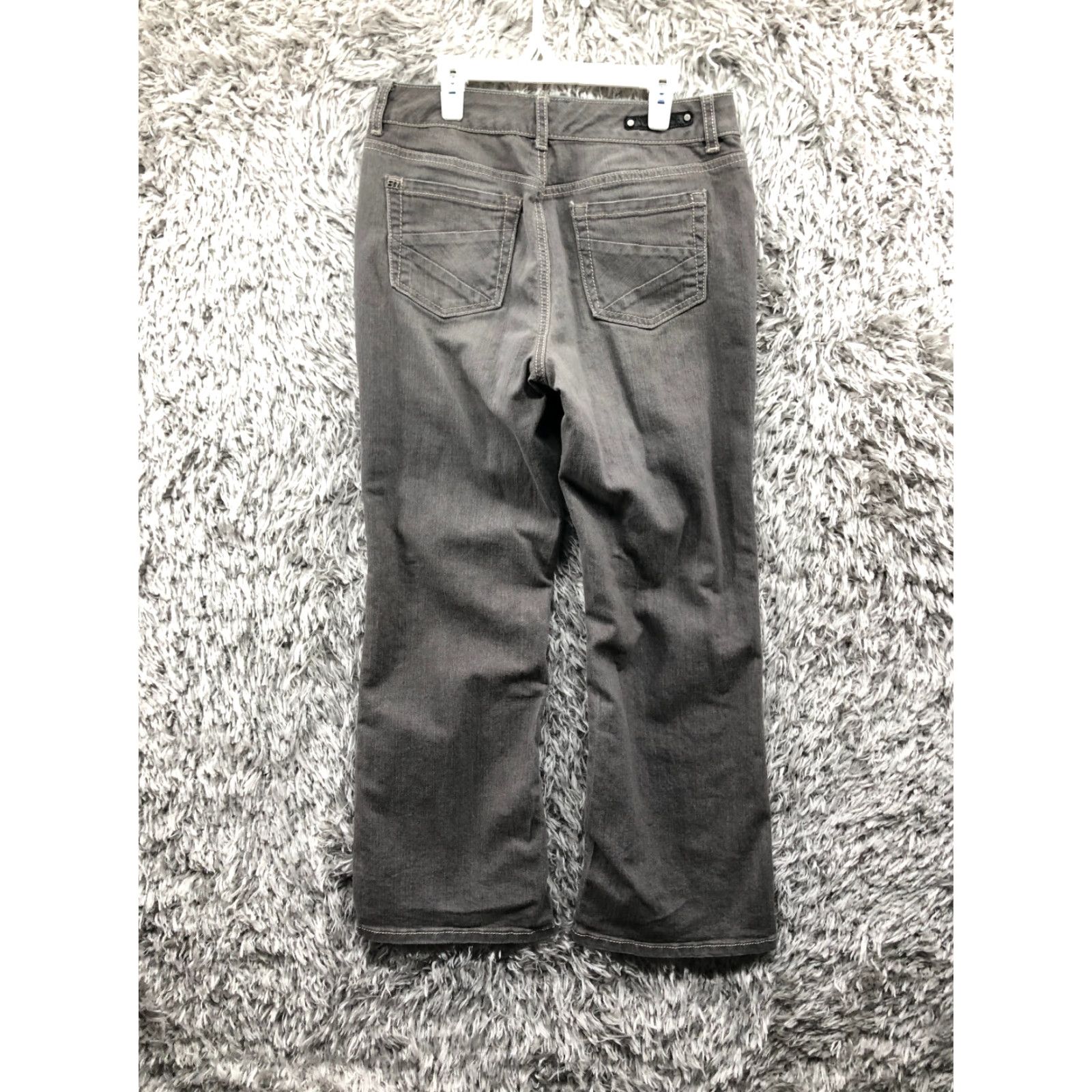 Denime Ruff Hewn Jeans Size 8 Womens Mid Rise Dark Wash Gray Denim Size 30" / US 8 / IT 44 - 5 Thumbnail