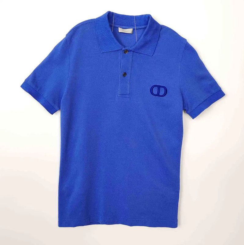 Blue Polo Polos Christian Dior Vintage 90's CHRISTIAN DIOR Small