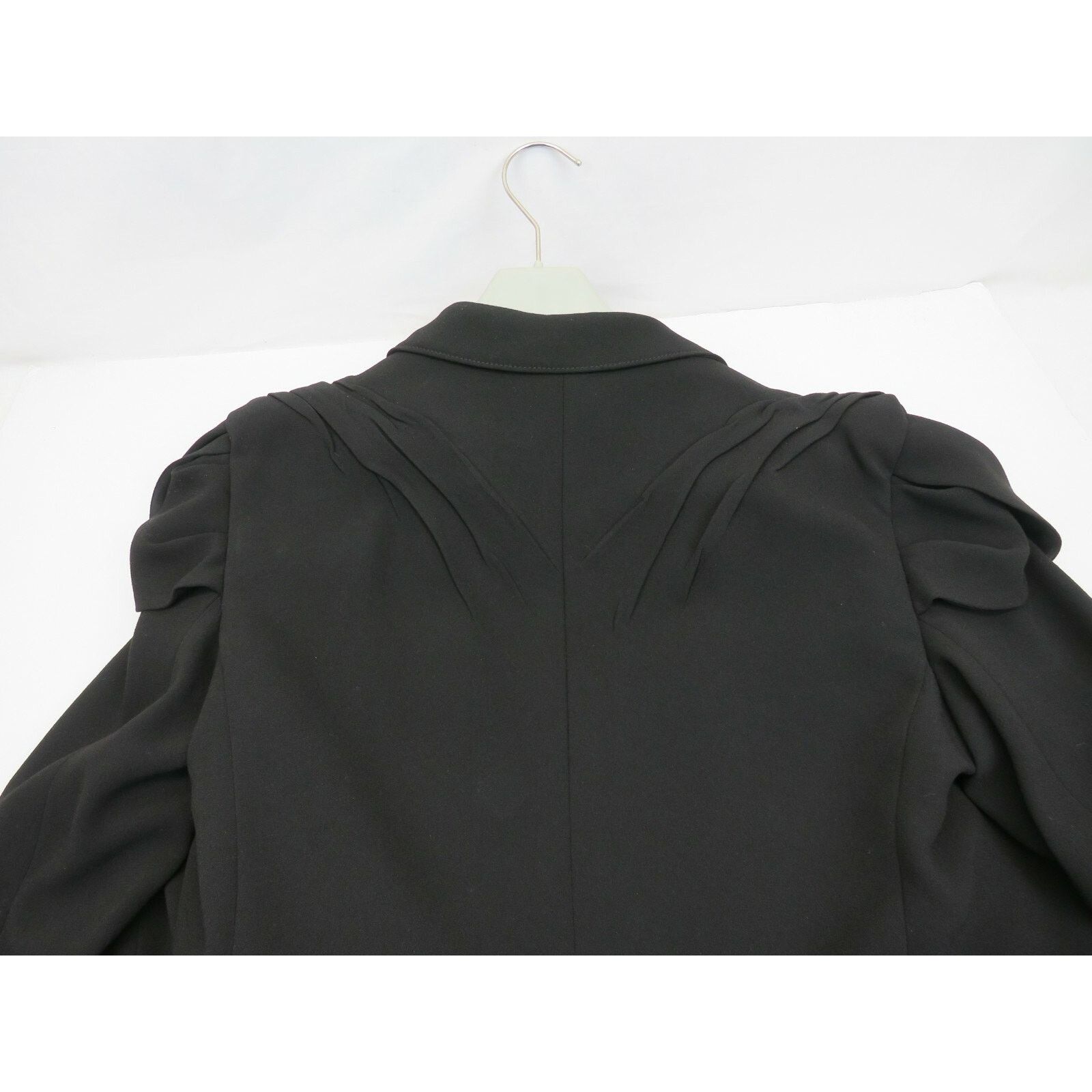 Prada PRADA P5585 BLACK ACETATE LONG SLEEVE TOP JACKET 46 ITALY Size L / US 10 / IT 46 - 11 Thumbnail