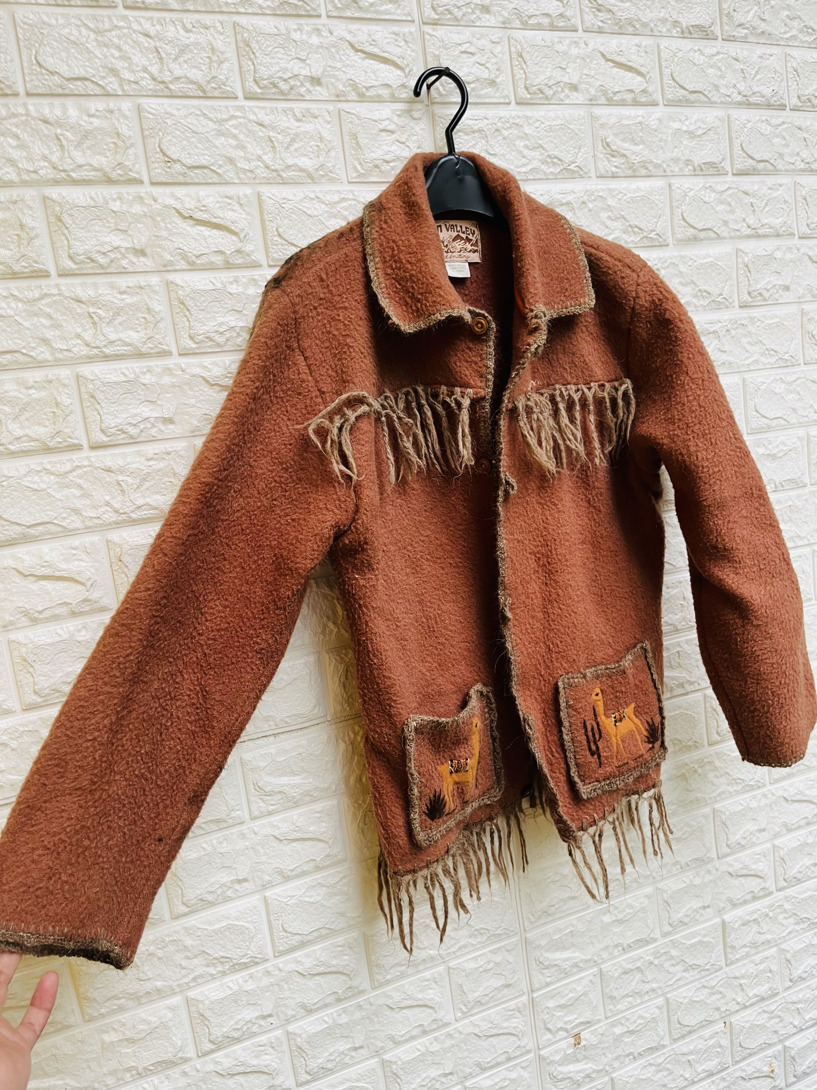 Japanese Brand × Vintage Vintage Sun Valley Hand Britting Wool Design Fashion Style Size M / US 6-8 / IT 42-44 - 5 Thumbnail
