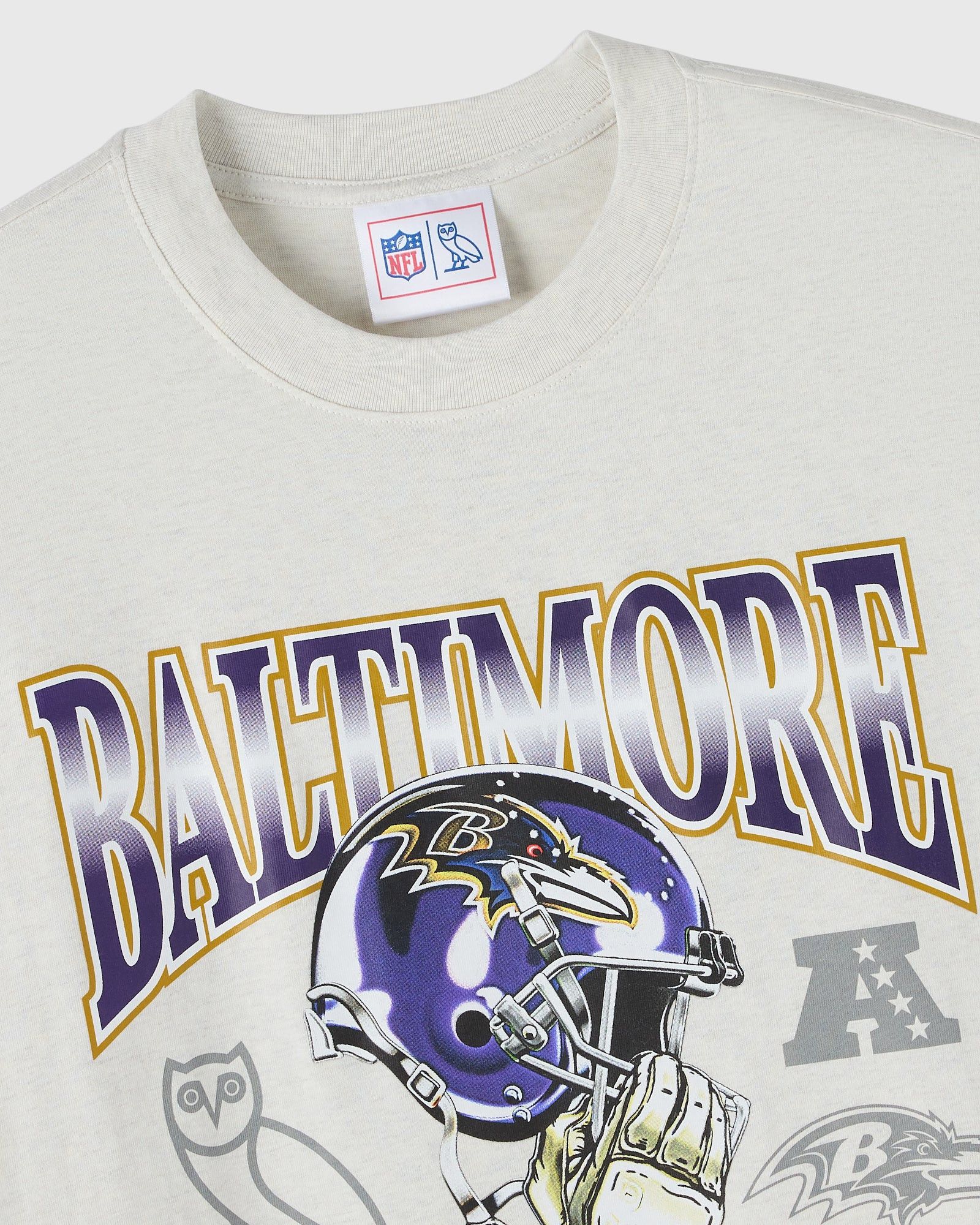 Drake OVO x NFL BALTIMORE RAVENS GRAPHIC TEAM T-SHIRT Size US M / EU 48-50 / 2 - 5 Thumbnail