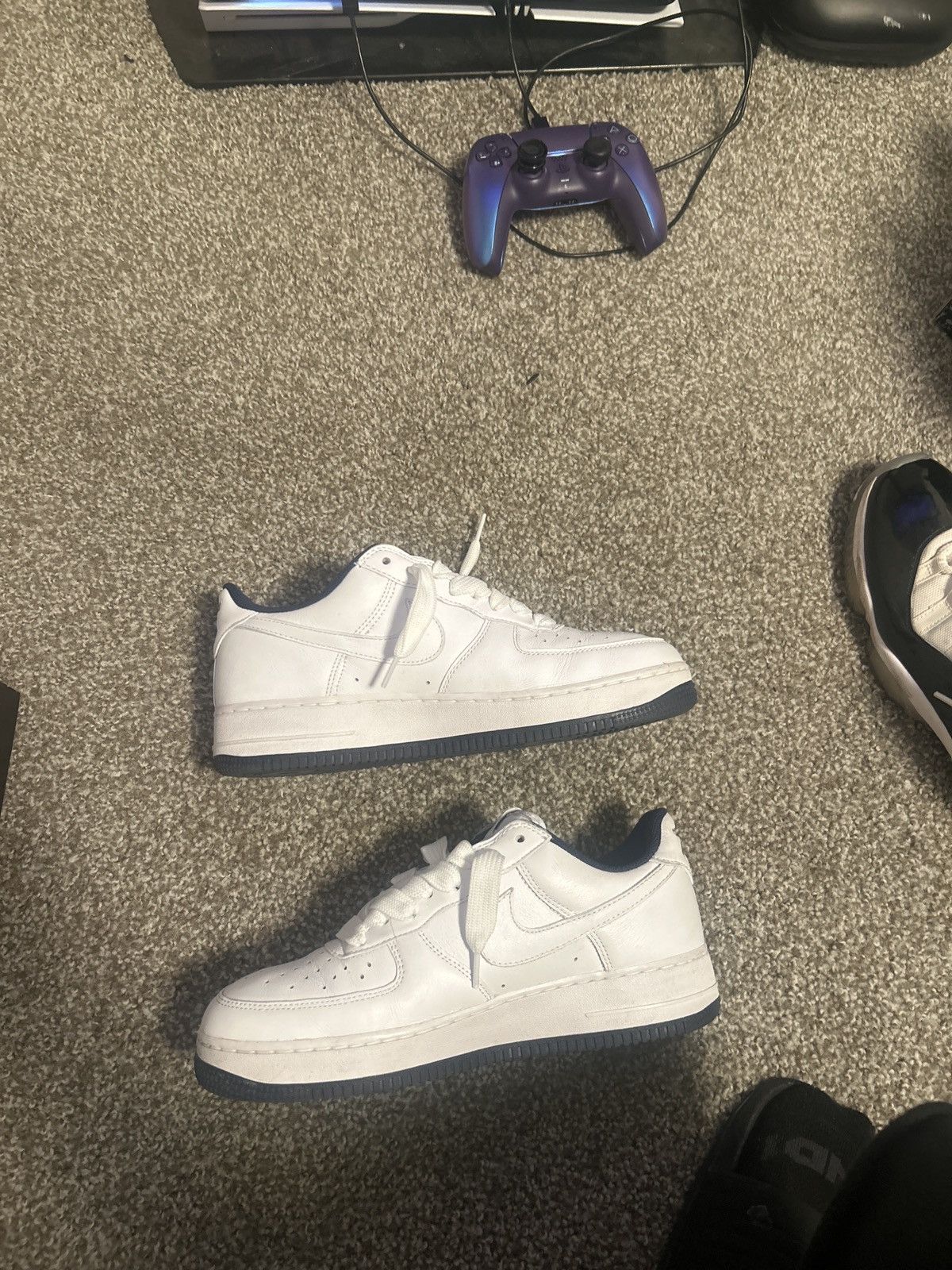 Nike Air Force 1 X Lil yachty “Concrete Boys White/Navy” (2024) Size US 10 / EU 43 - 4 Thumbnail