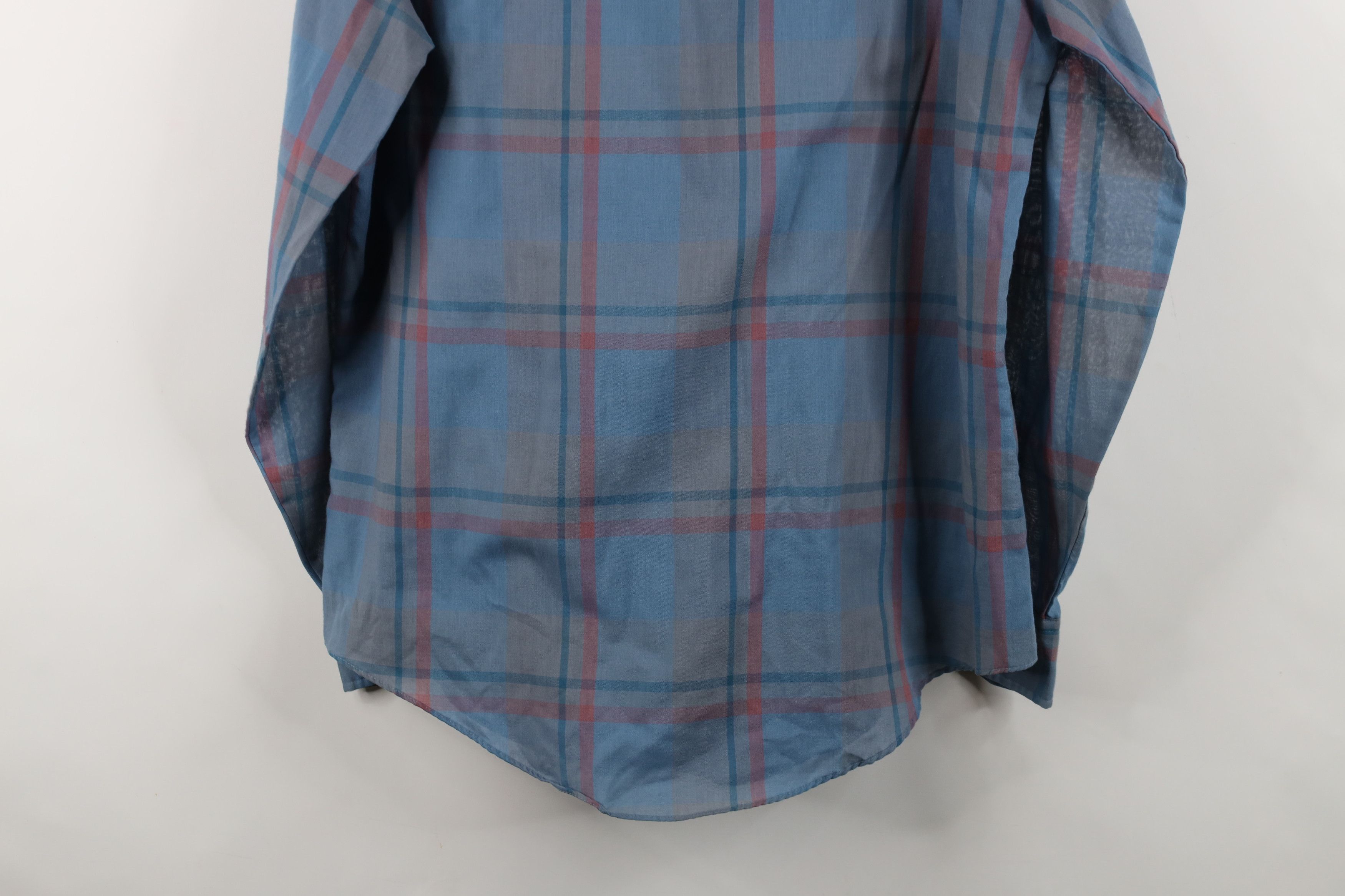 Levi's Vintage 80s 90s Levis Sheer Collared Button Down Shirt Plaid Size US L / EU 52-54 / 3 - 11 Thumbnail