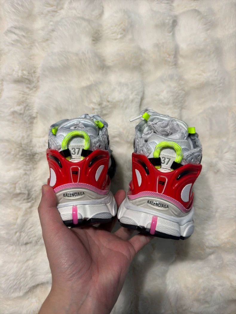 Balenciaga Balenciaga Red and Blue Runner Sneakers Size US 6.5 / IT 36.5 - 7 Thumbnail