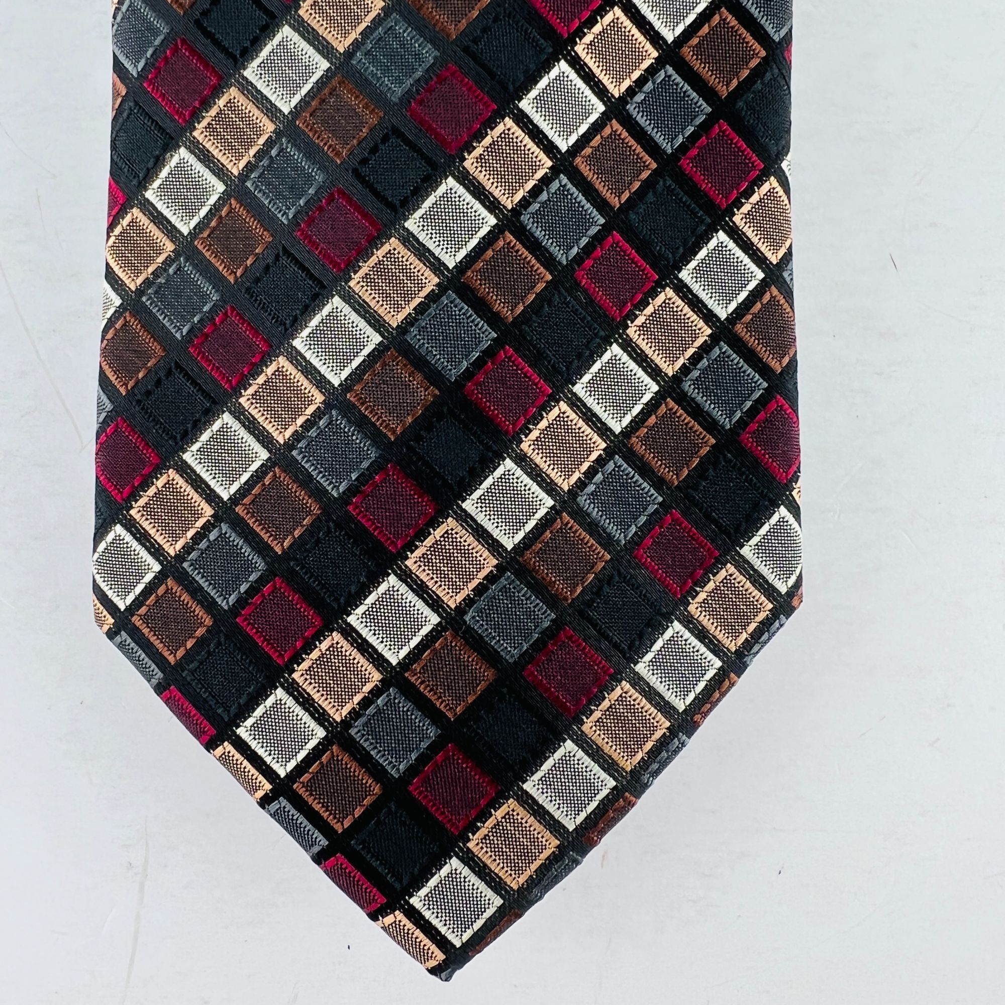 Croft & Barrow Croft & Barrow Designer Geometric Squares Necktie Tie Size ONE SIZE - 3 Thumbnail