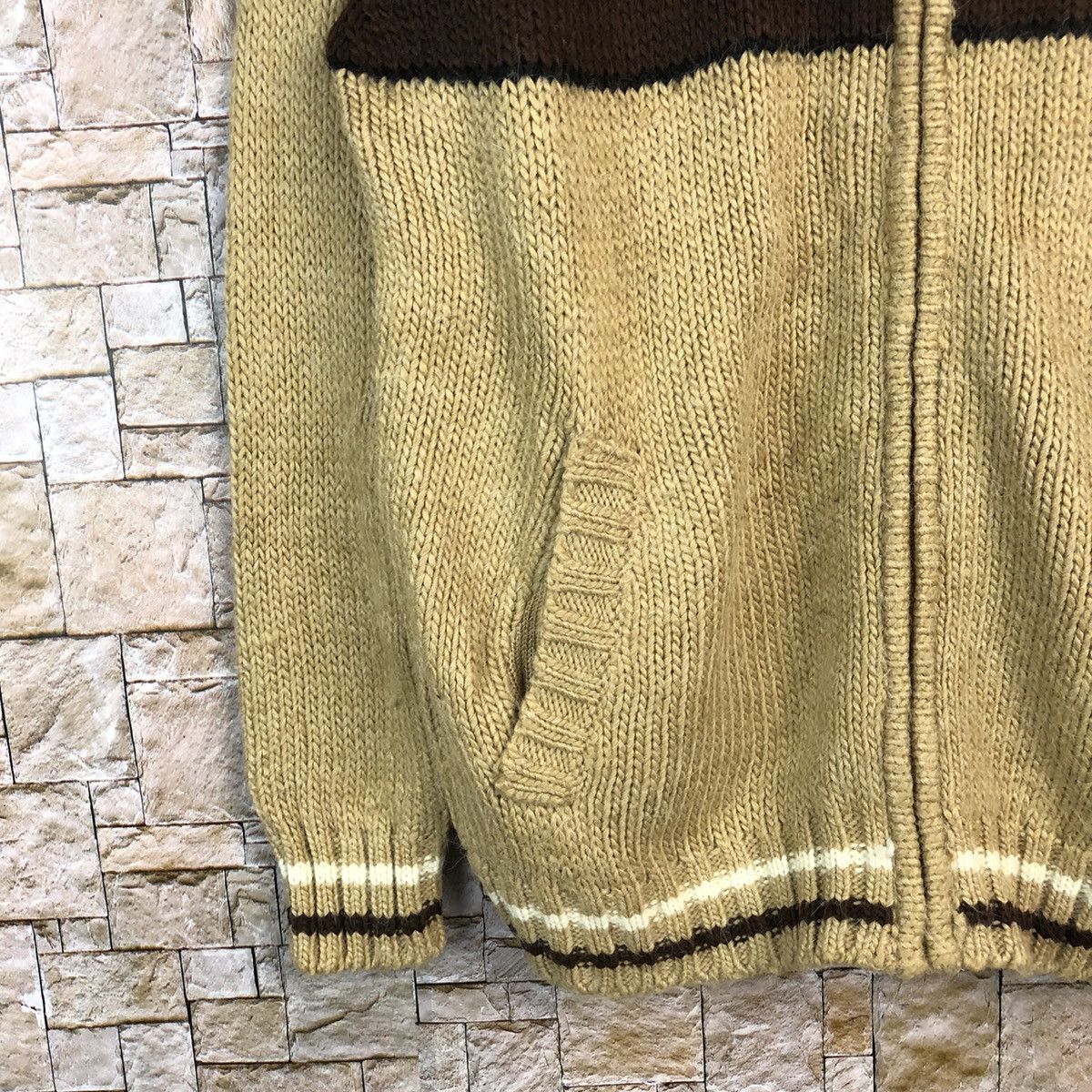 Homespun Knitwear × Japanese Brand Pendora Brown Hoodie Knitwear sweater #A653 Size US M / EU 48-50 / 2 - 8 Thumbnail