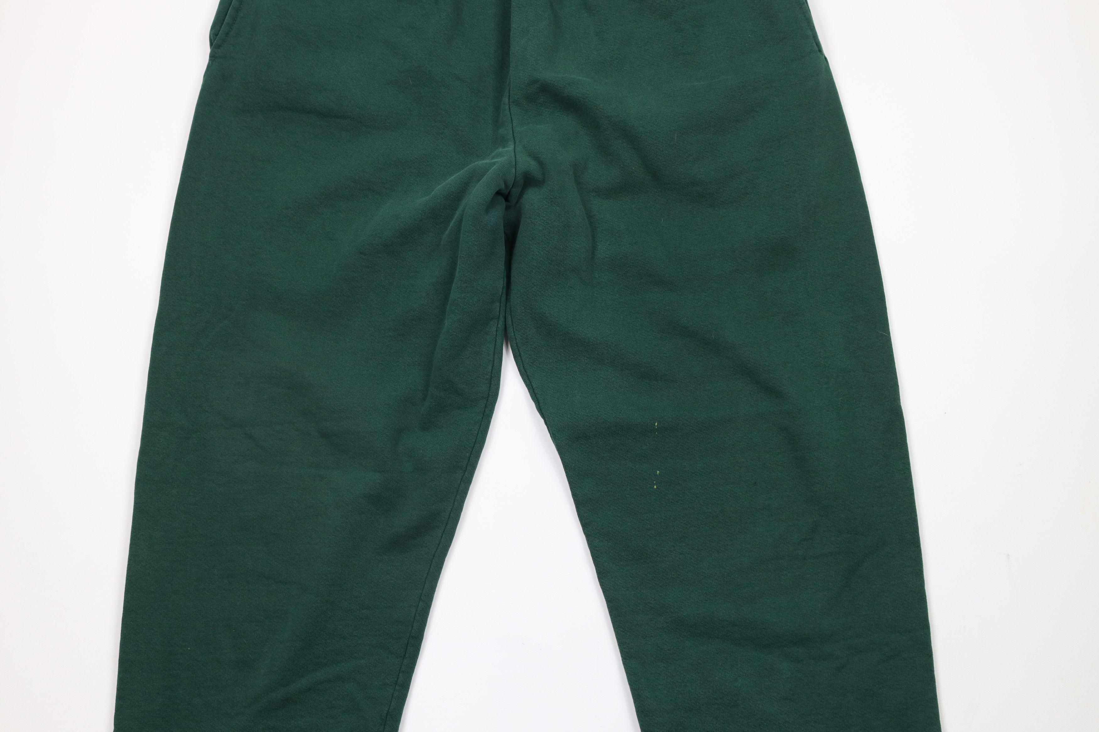 Lands' End × Vintage Vintage 90s Lands End Blank Sweatpants Joggers Green USA Size US 36 / EU 52 - 3 Thumbnail