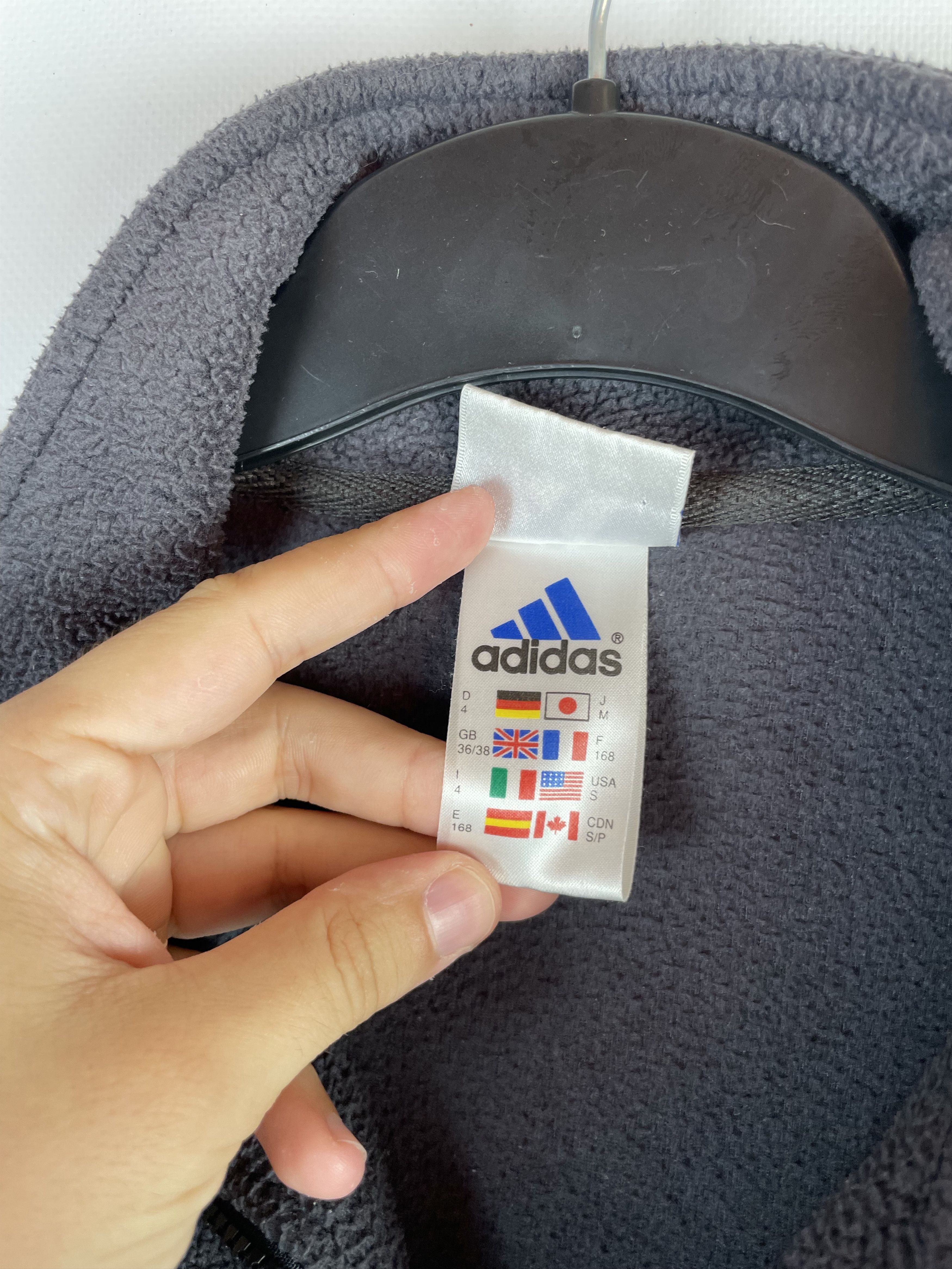Adidas Vintage 90s Adidas Fleece Sweatshirt Size US S / EU 44-46 / 1 - 6 Thumbnail
