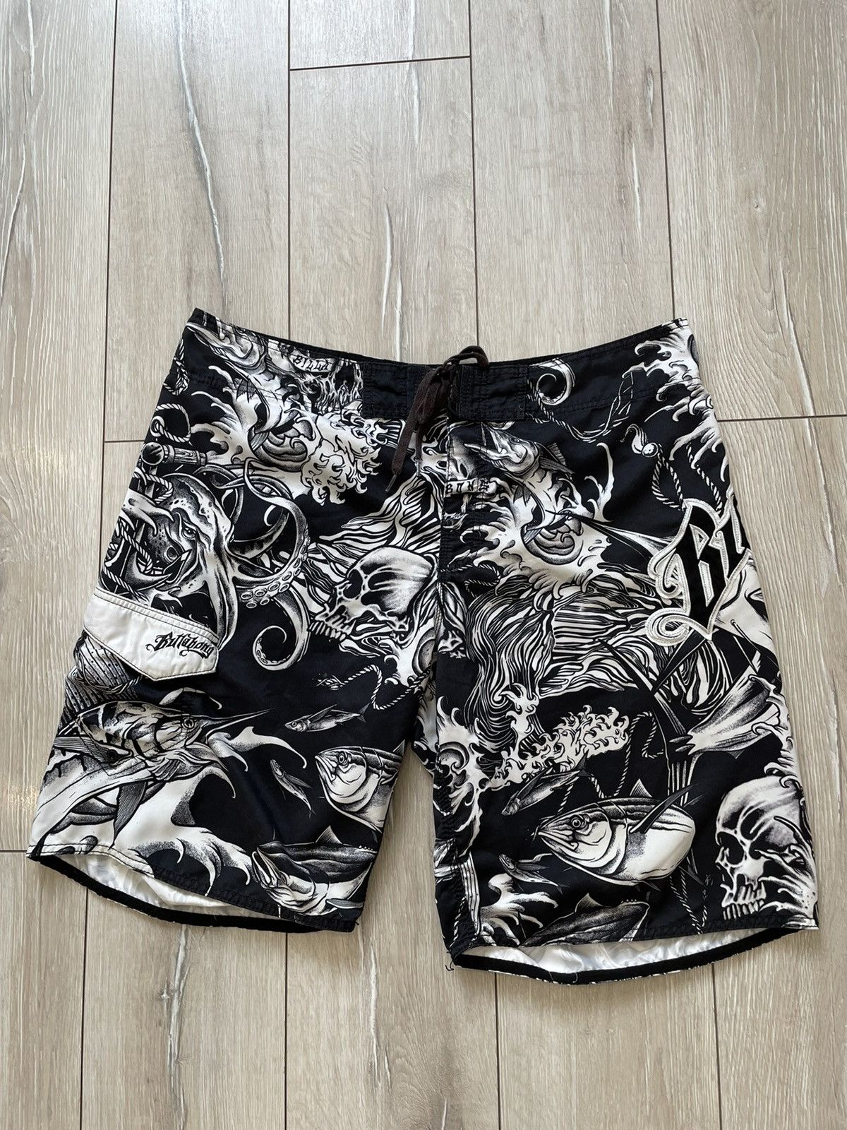 Billabong × Vintage BillaBong Big Logo Y2K Mens Surf Shorts Size US 40 / EU 56 - 1 Thumbnail