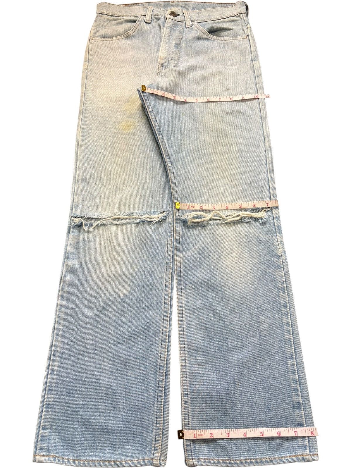 Levi's Vintage 80s Levis Orange Tab Talon Zipper Distress Jeans Size US 28 / EU 44 - 8 Thumbnail