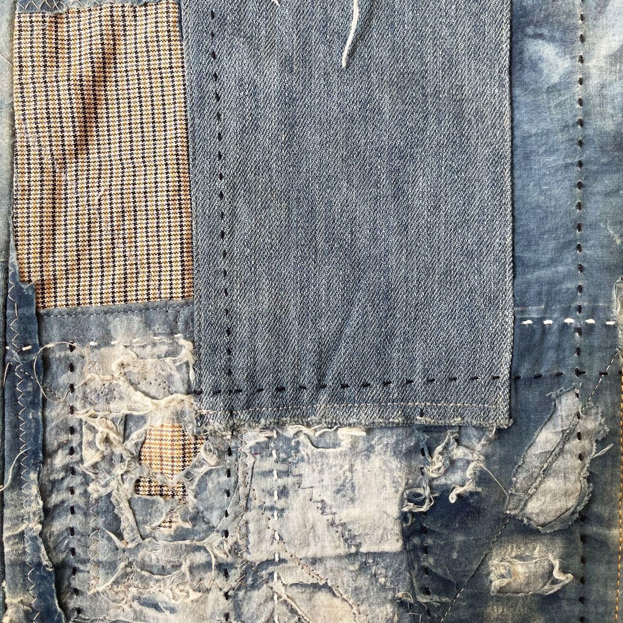 Kapital Boro Patchwork Sashiko Embroidered Jeans Size US 36 / EU 52 - 4 Thumbnail