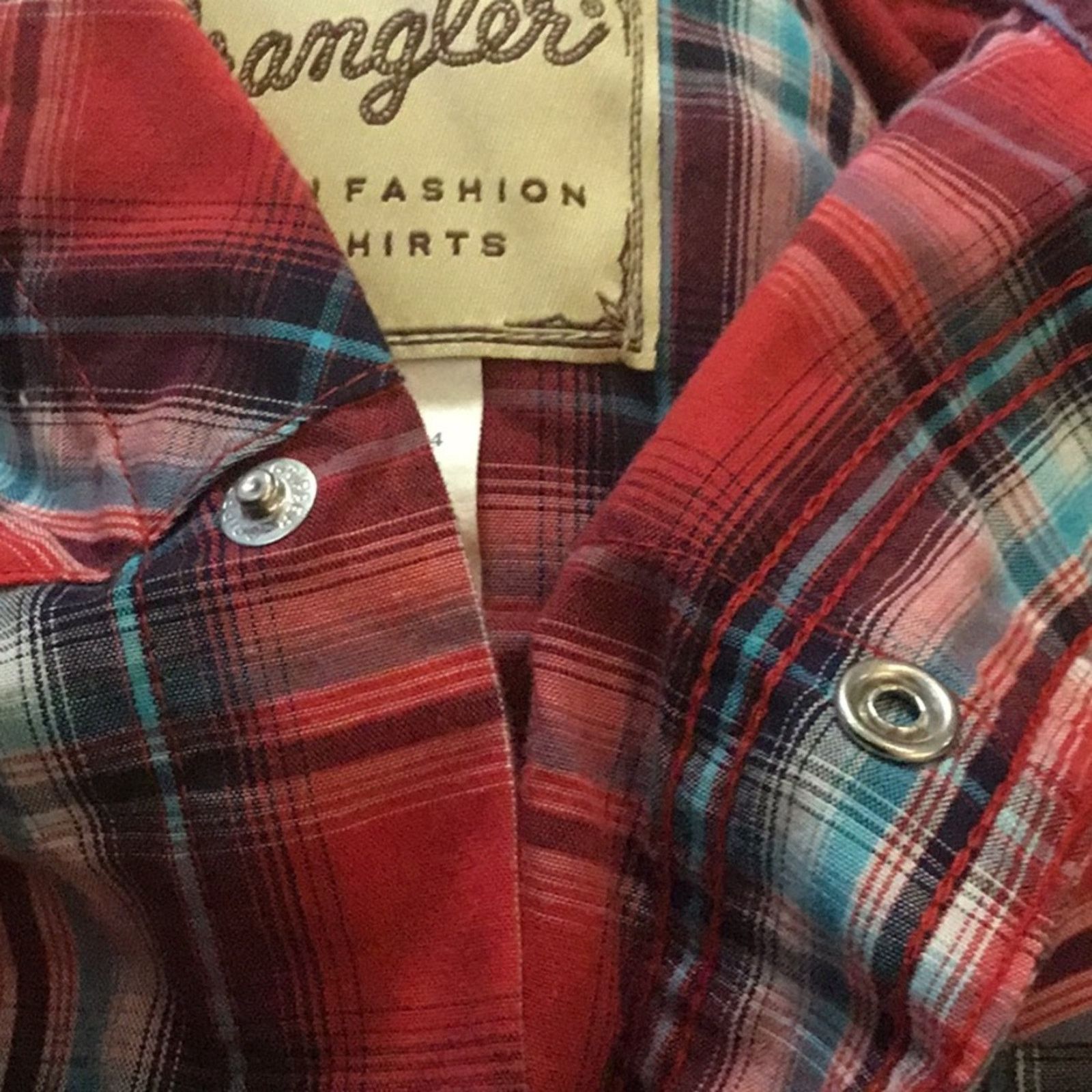 Wrangler Wrangler Plaid Button Down Size US M / EU 48-50 / 2 - 5 Thumbnail