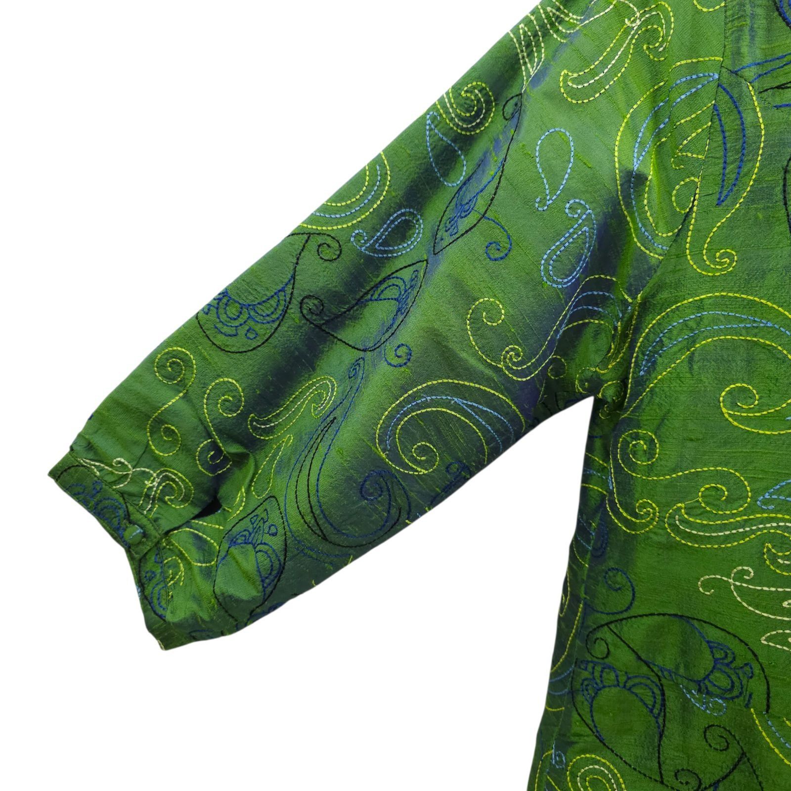 Other Bleu Bayou XL Paisley Silk Jacket Ruffle Lagenlook Fairycore Size XL / US 12-14 / IT 48-50 - 16 Thumbnail