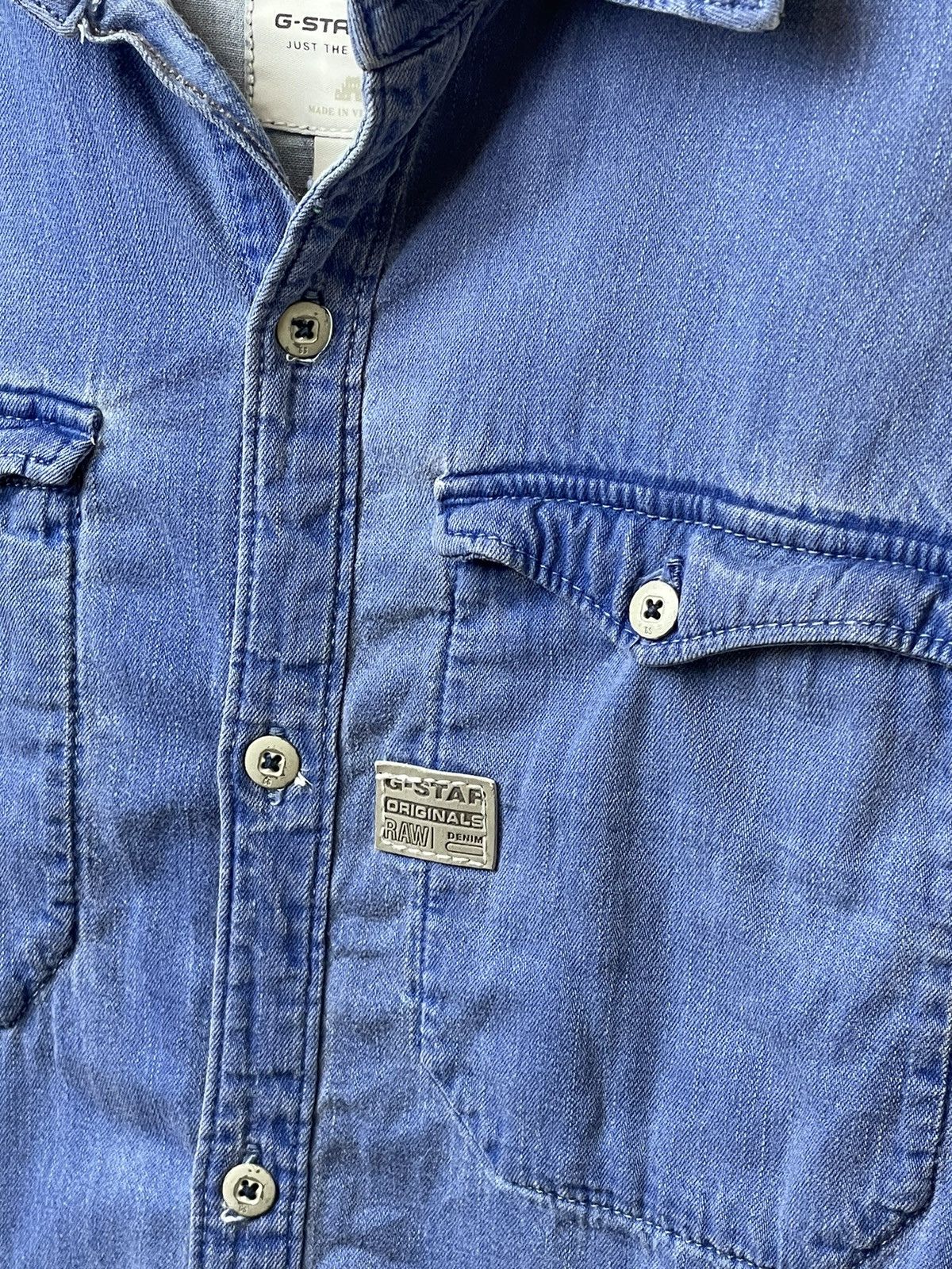 G-Star G-Star Raw Denim Shirt Size L Size US L / EU 52-54 / 3 - 3 Thumbnail