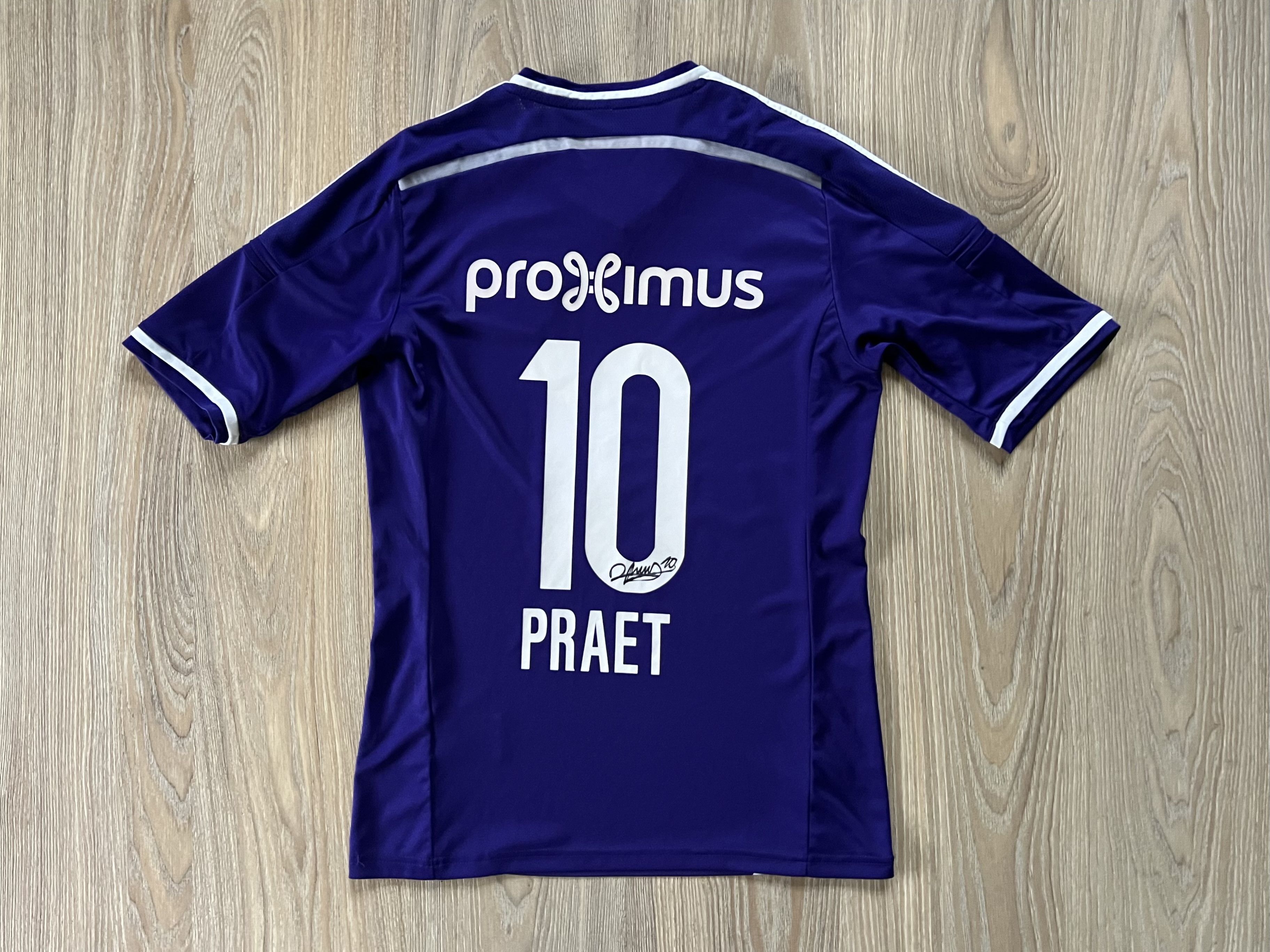 Adidas Adidas Anderlecht Home Shirt #10 Praet 2014-2015 Size US S / EU 44-46 / 1 - 2 Thumbnail