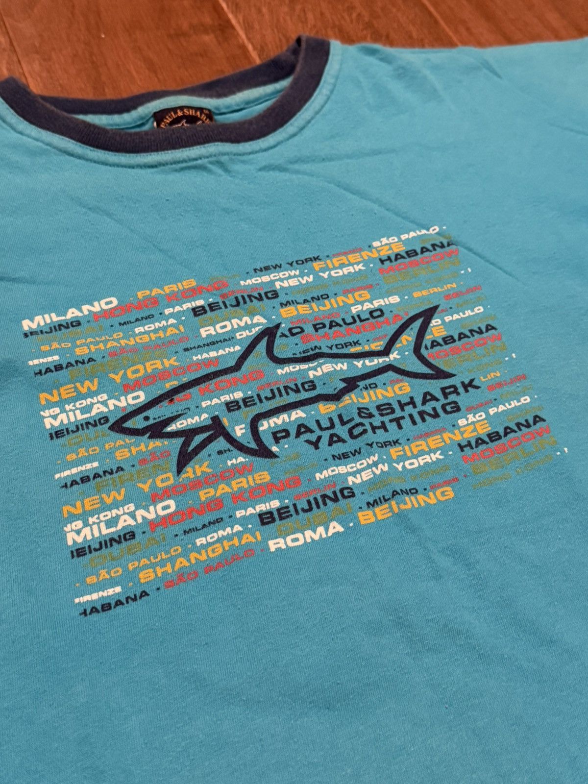 Paul & Shark Y2K Paul & Shark blue cities graphic tee made in italy Size US M / EU 48-50 / 2 - 1 Thumbnail