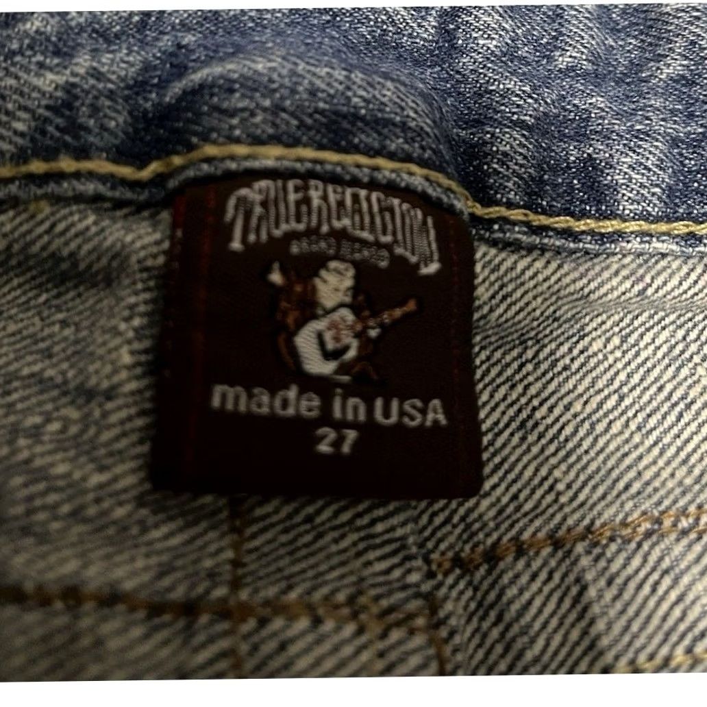 True Religion True Religion Jeans Distressed Blue Denim Made in USA Size 27 Womens Bootcut Regular Denim Size 27" / US 4 / IT 40 - 2 Thumbnail