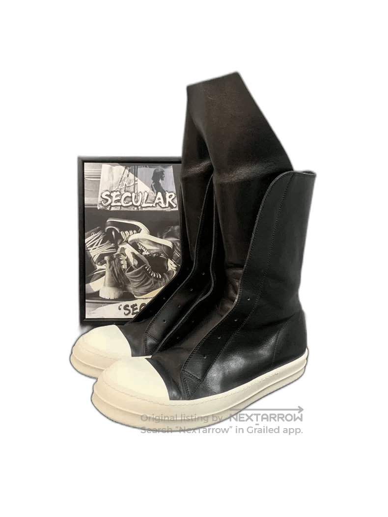 Rick Owens Rick Owens Classic Black High. Size US 8 / EU 41 - 1 Thumbnail