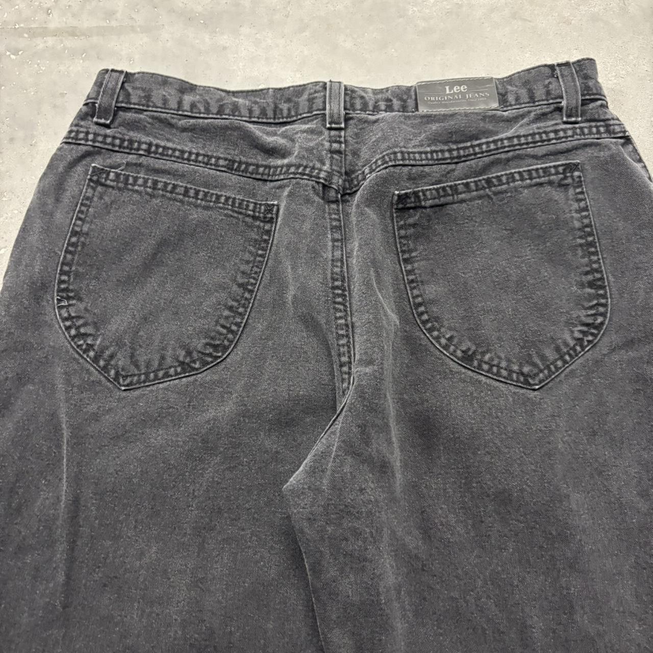 Japanese Brand × Vintage Crazy Vintage Y2K/2000s Faded Black Grunge Skater Denim Jeans! Size US 32 / EU 48 - 7 Thumbnail